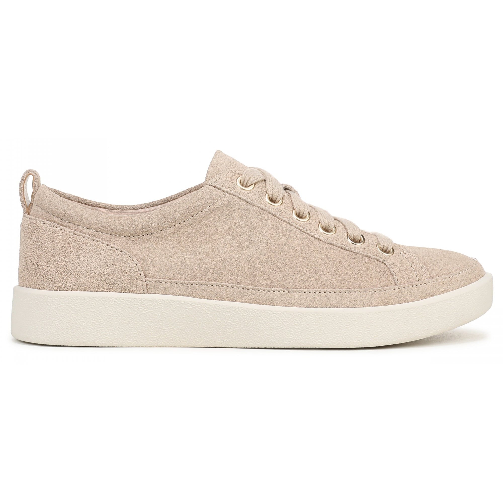 Vionic Winny Women's Oxford - Comfortable Orthotic Arch Support Lace-Up Shoes - Lucid Beige Suede - Side
