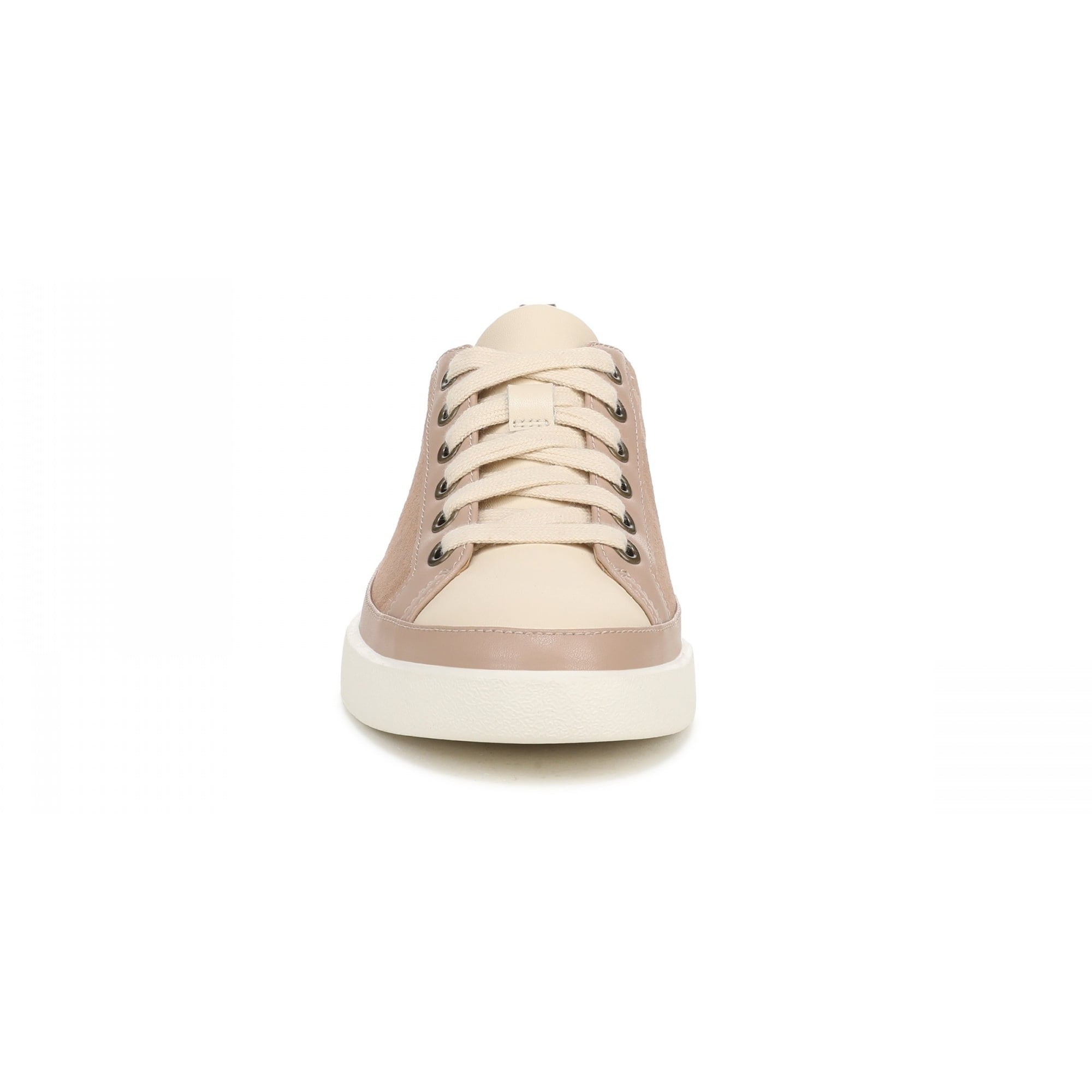 Vionic Winny Women's Oxford - Comfortable Orthotic Arch Support Lace-Up Shoes - Desert Sand/Bronze Leather - Front of Shoe