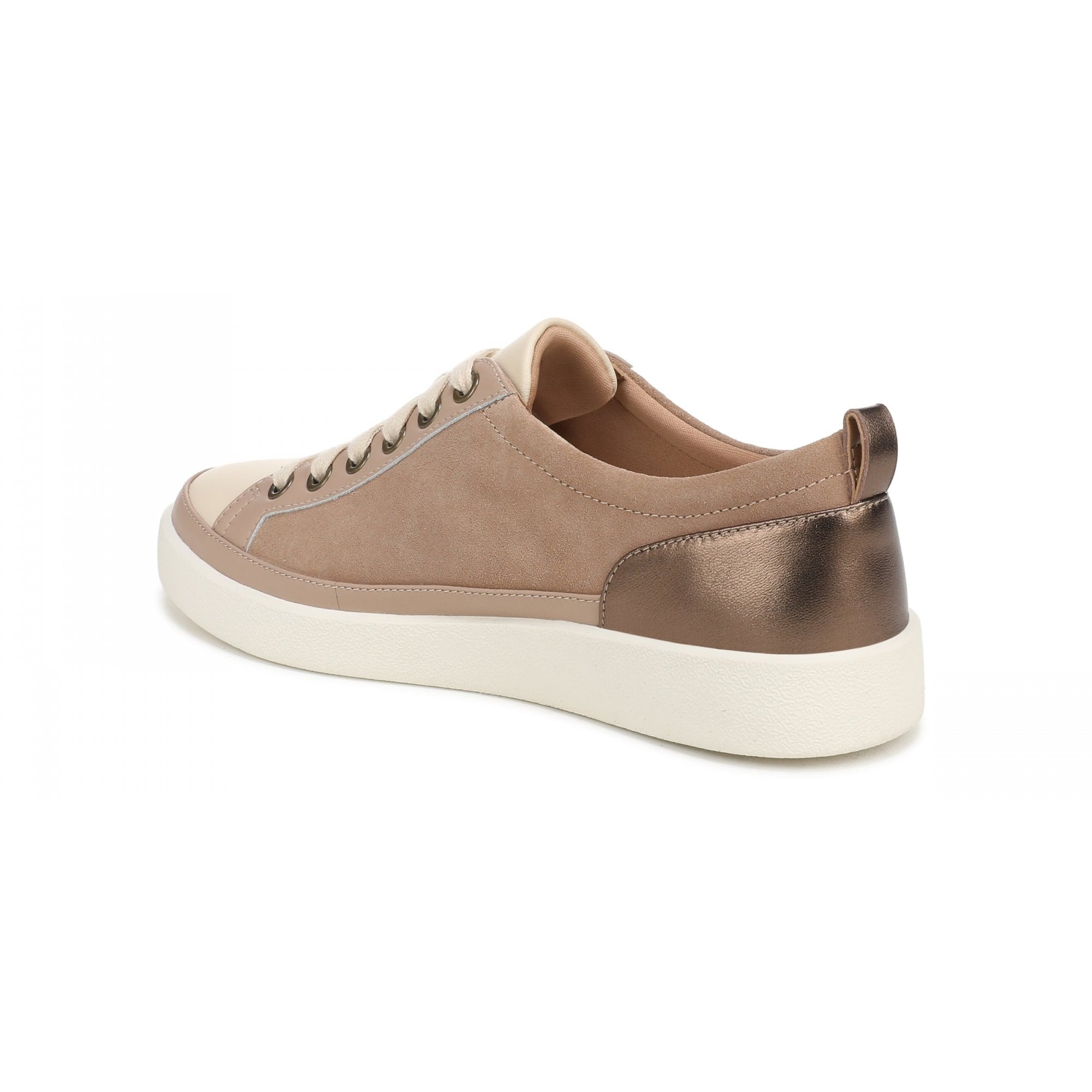 Vionic Winny Women's Oxford - Comfortable Orthotic Arch Support Lace-Up Shoes - Desert Sand/Bronze Leather - Technology