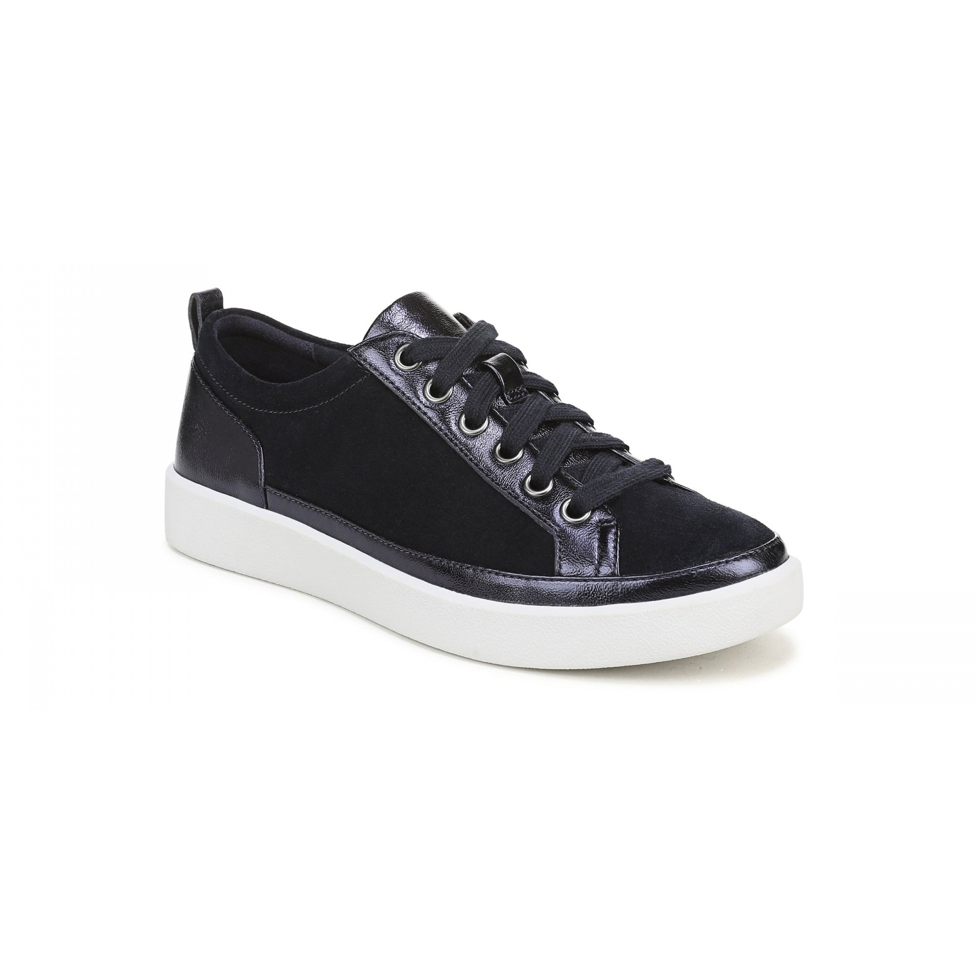 Vionic Winny Women's Oxford - Comfortable Orthotic Arch Support Lace-Up Shoes - Navy Blazer Leather - Angle Main
