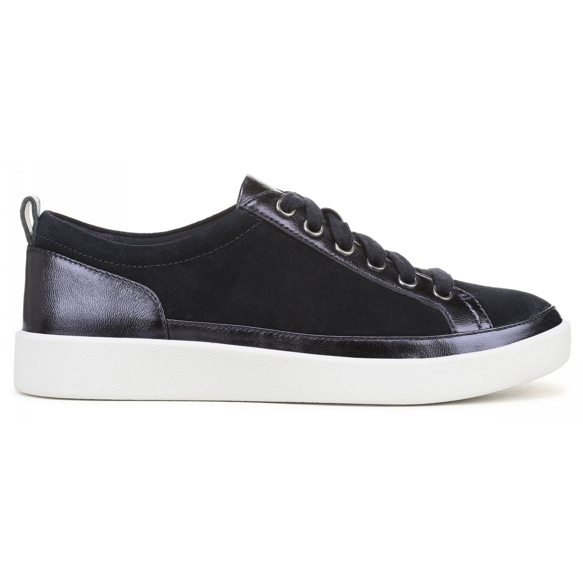 Vionic Winny Women's Oxford - Comfortable Orthotic Arch Support Lace-Up Shoes - Navy Blazer Leather - Side