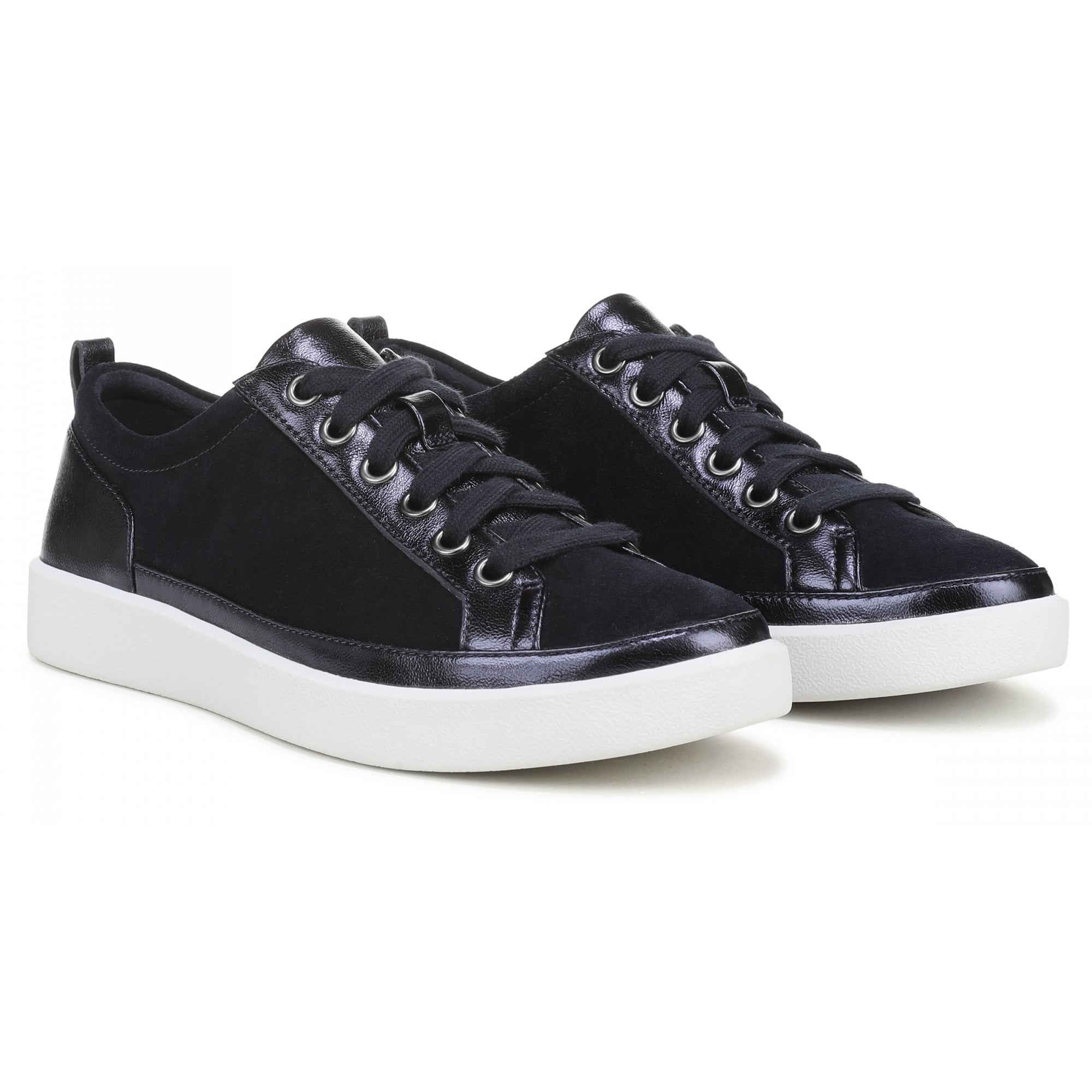 Vionic Winny Women's Oxford - Comfortable Orthotic Arch Support Lace-Up Shoes - Navy Blazer Leather - Pair