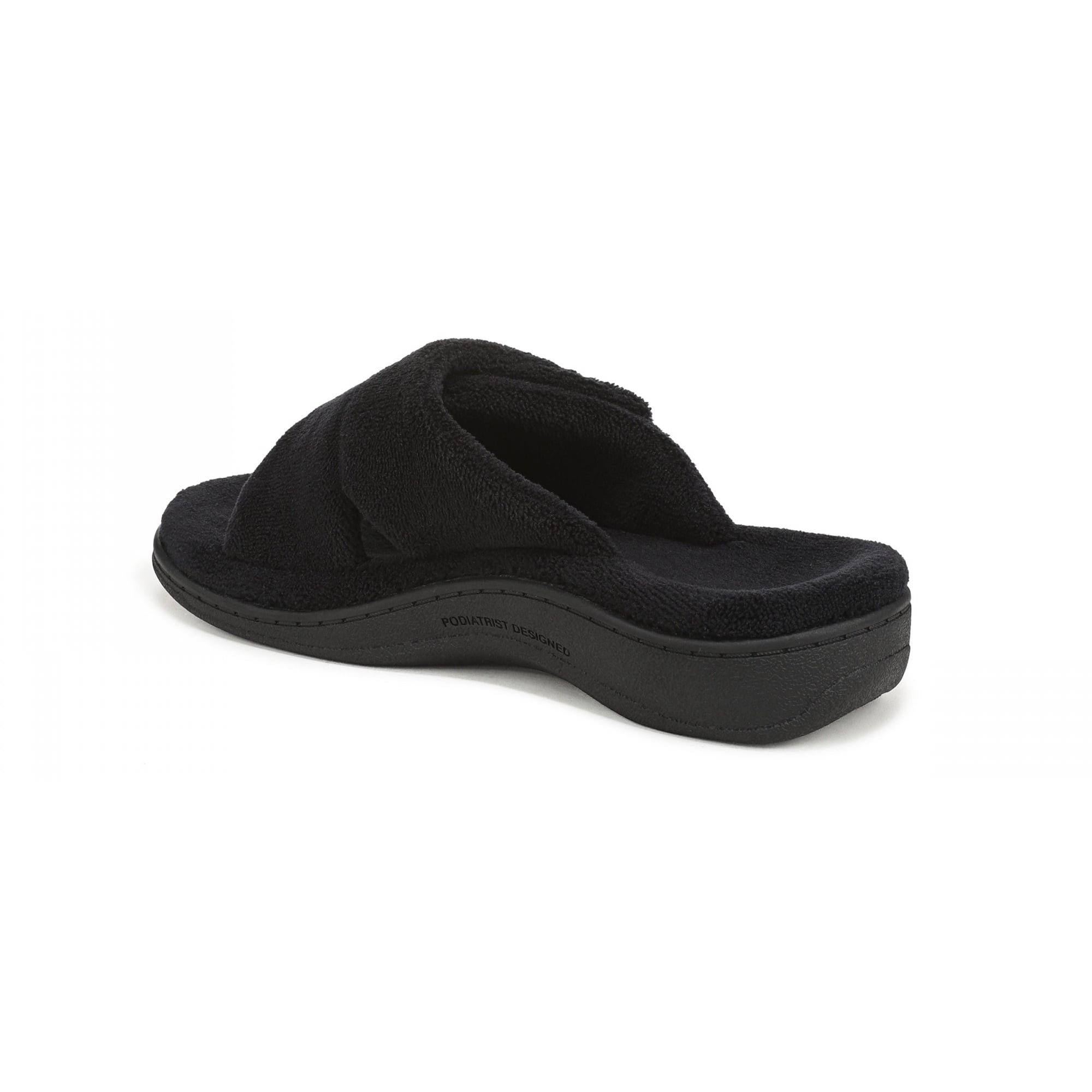 Vionic Relax - Orthaheel Orthotic Slippers - Black Terry - Technology