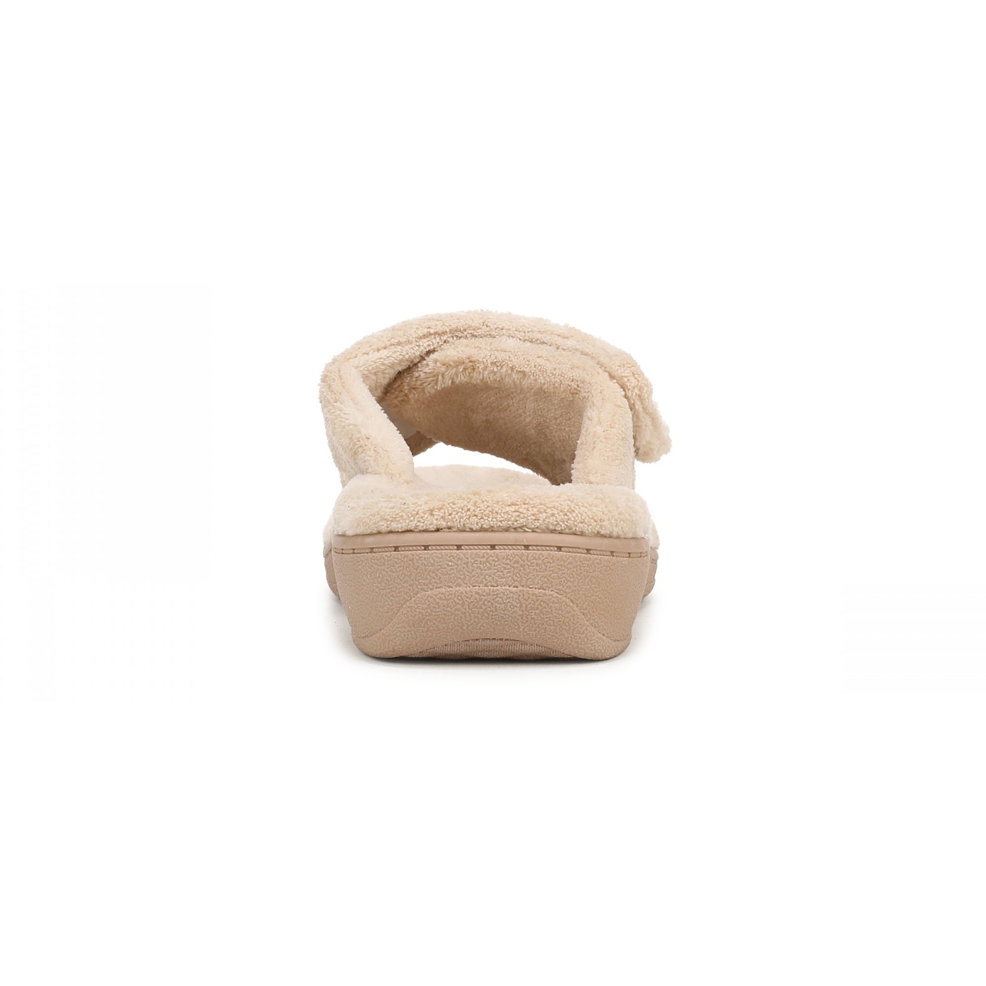 Vionic Relax - Orthaheel Orthotic Slippers - Tan Terry - Back