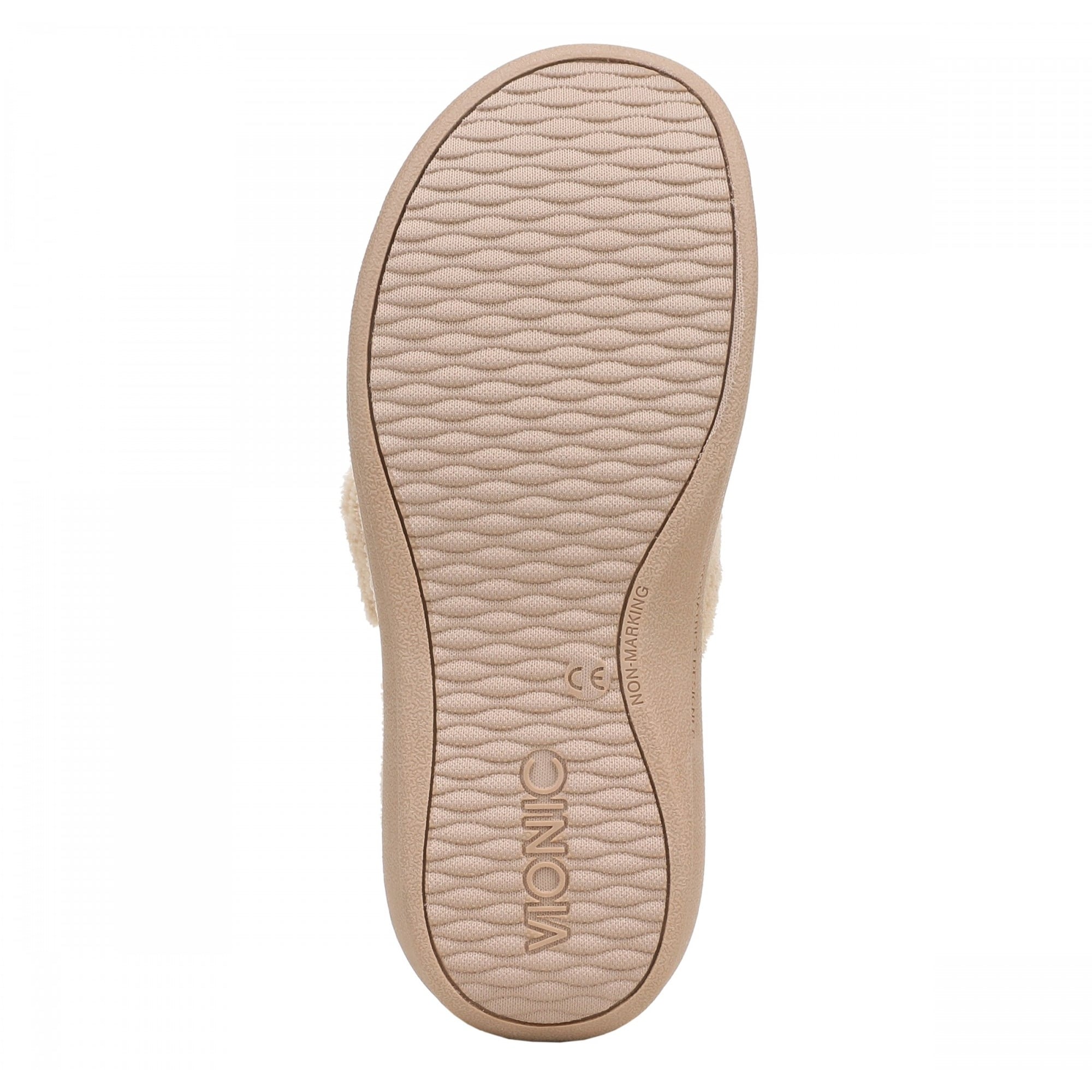 Vionic Relax - Orthaheel Orthotic Slippers - Tan Terry - Sole/Bottom