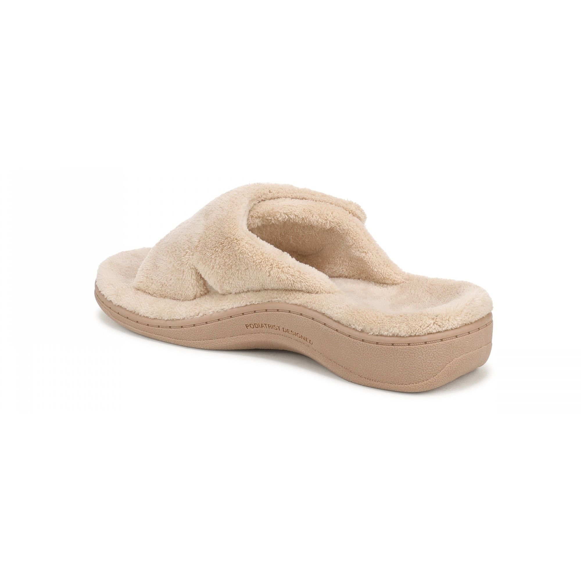 Vionic Relax - Orthaheel Orthotic Slippers - Tan Terry - Technology