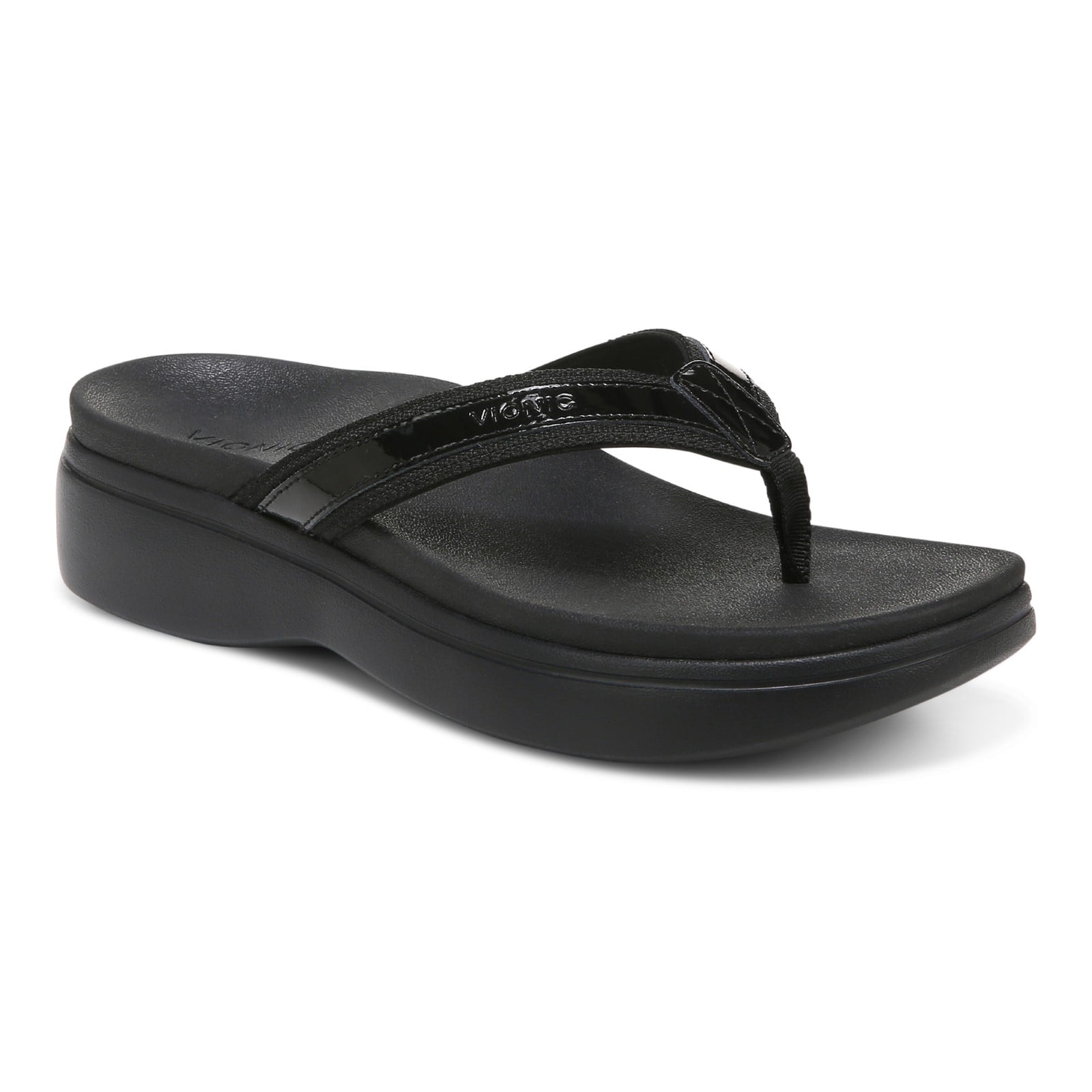 Vionic High Tide II Women's Platform Orthotic Sandal in Black