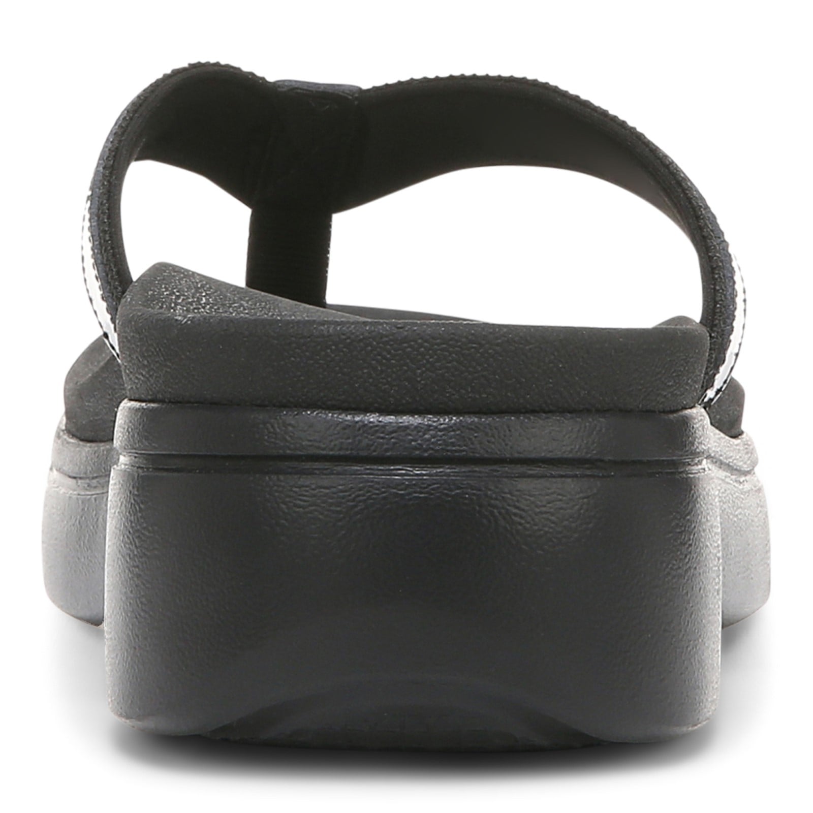 Vionic High Tide Ii Womens Thong Wedge - Black - Back