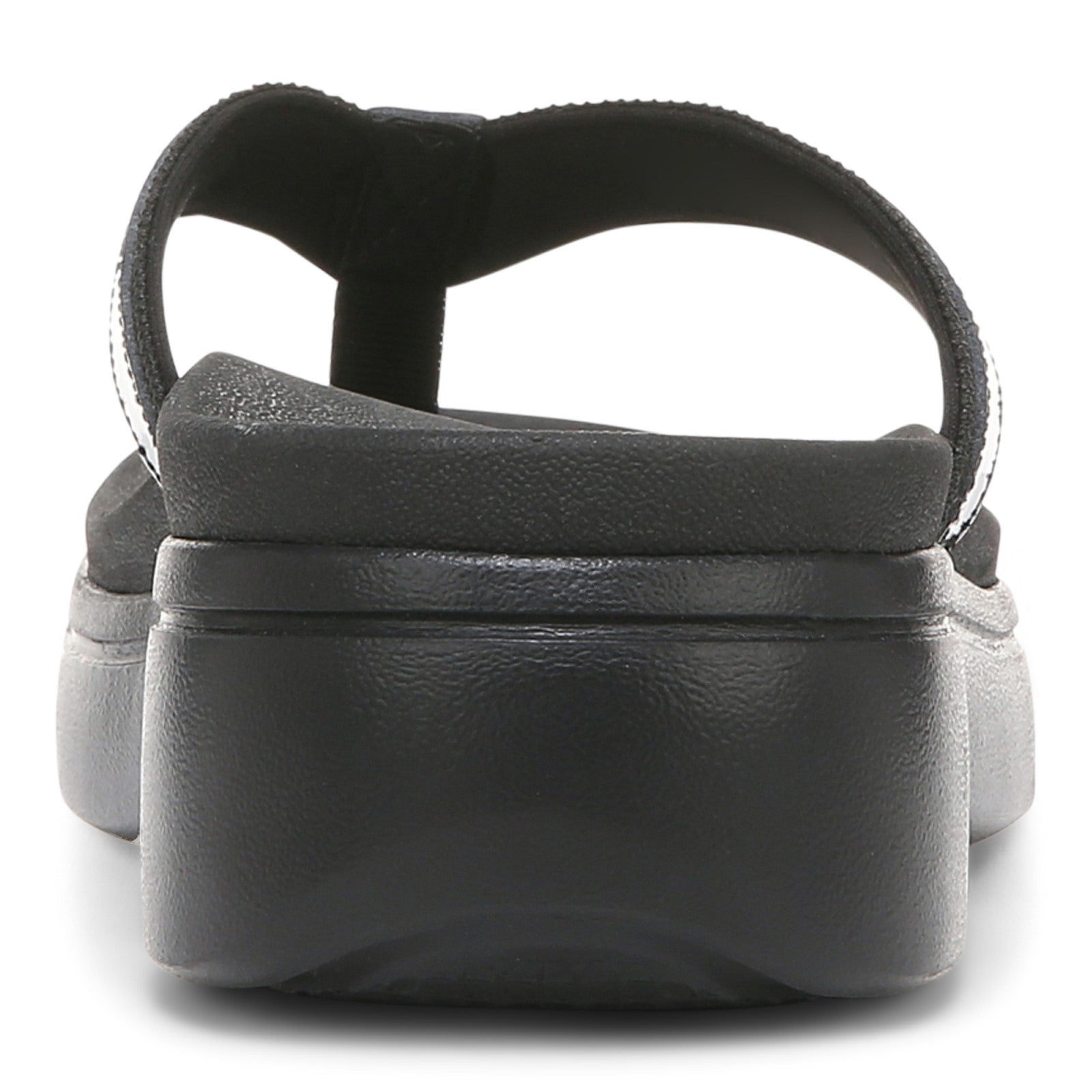 Vionic High Tide Ii Womens Thong Wedge - Black - Back