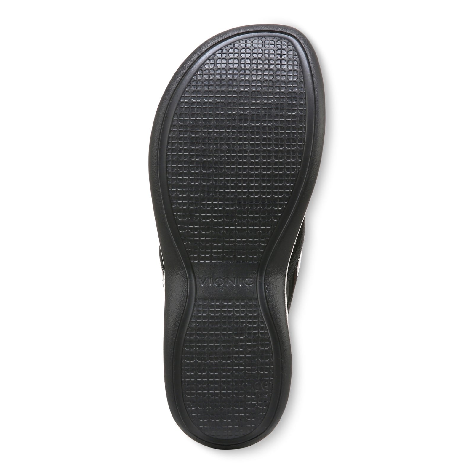 Vionic High Tide Ii Womens Thong Wedge - Black - Bottom