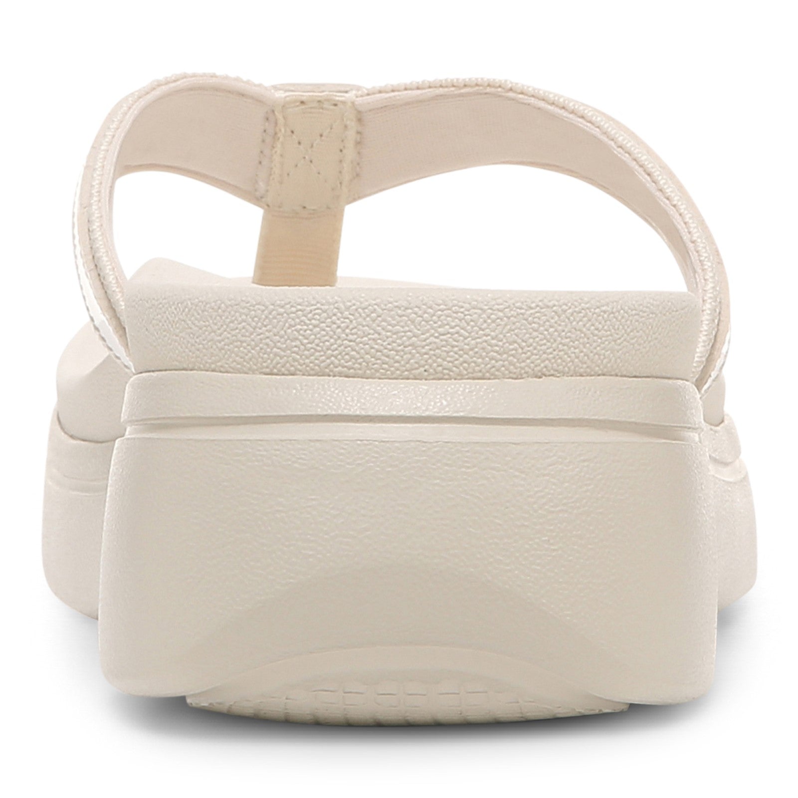 Vionic High Tide Ii Womens Thong Wedge - Cream - Back