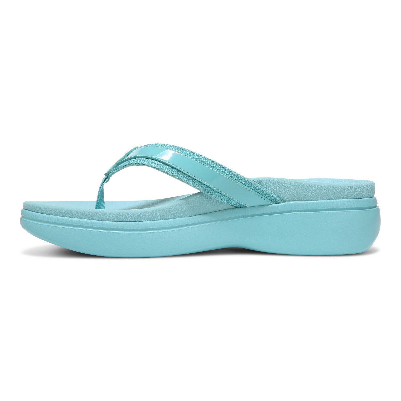 Vionic High Tide Ii Womens Thong Wedge - Aqua - Left Side