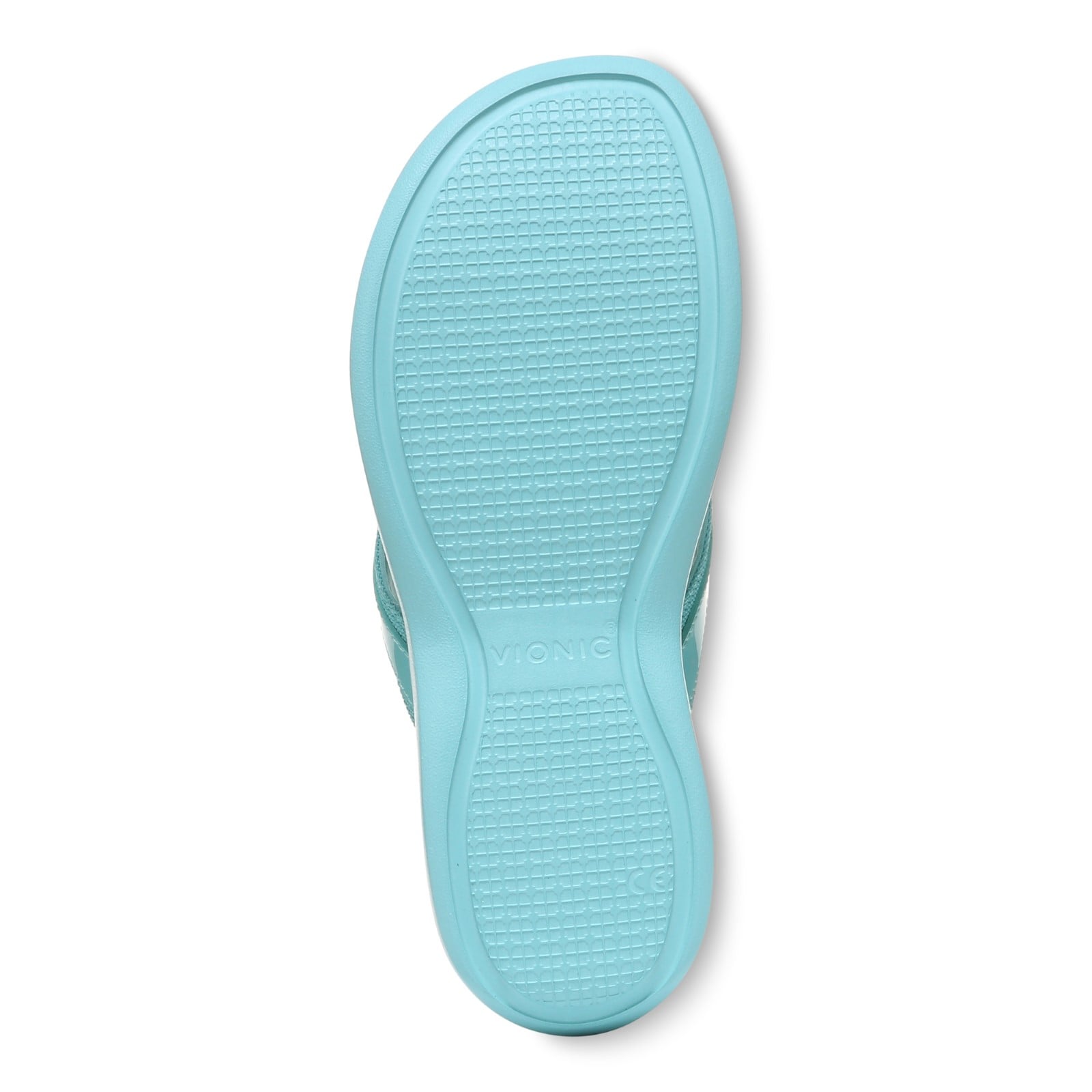 Vionic High Tide Ii Womens Thong Wedge - Aqua - Bottom