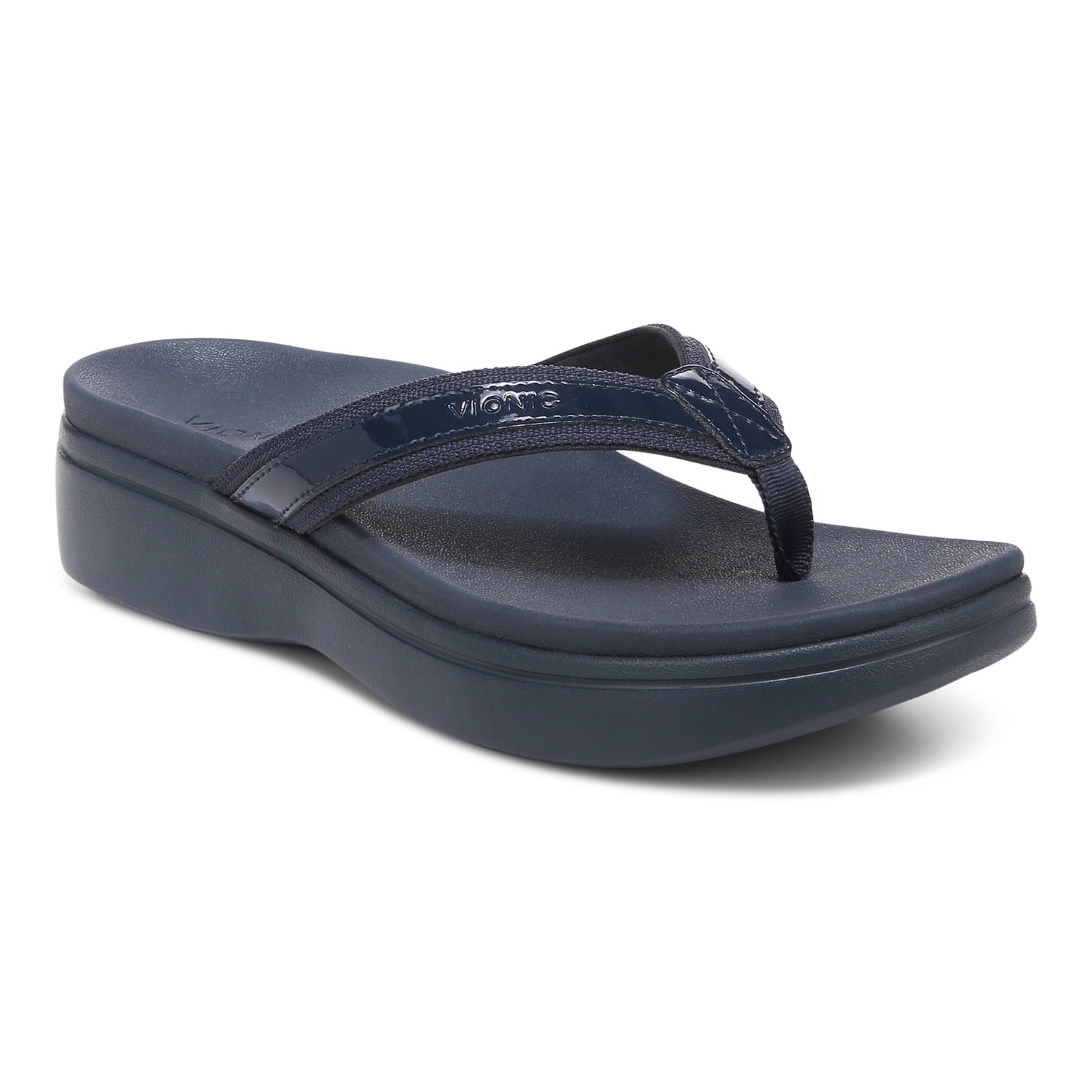 Vionic High Tide II Women's Platform Orthotic Sandal in Navy