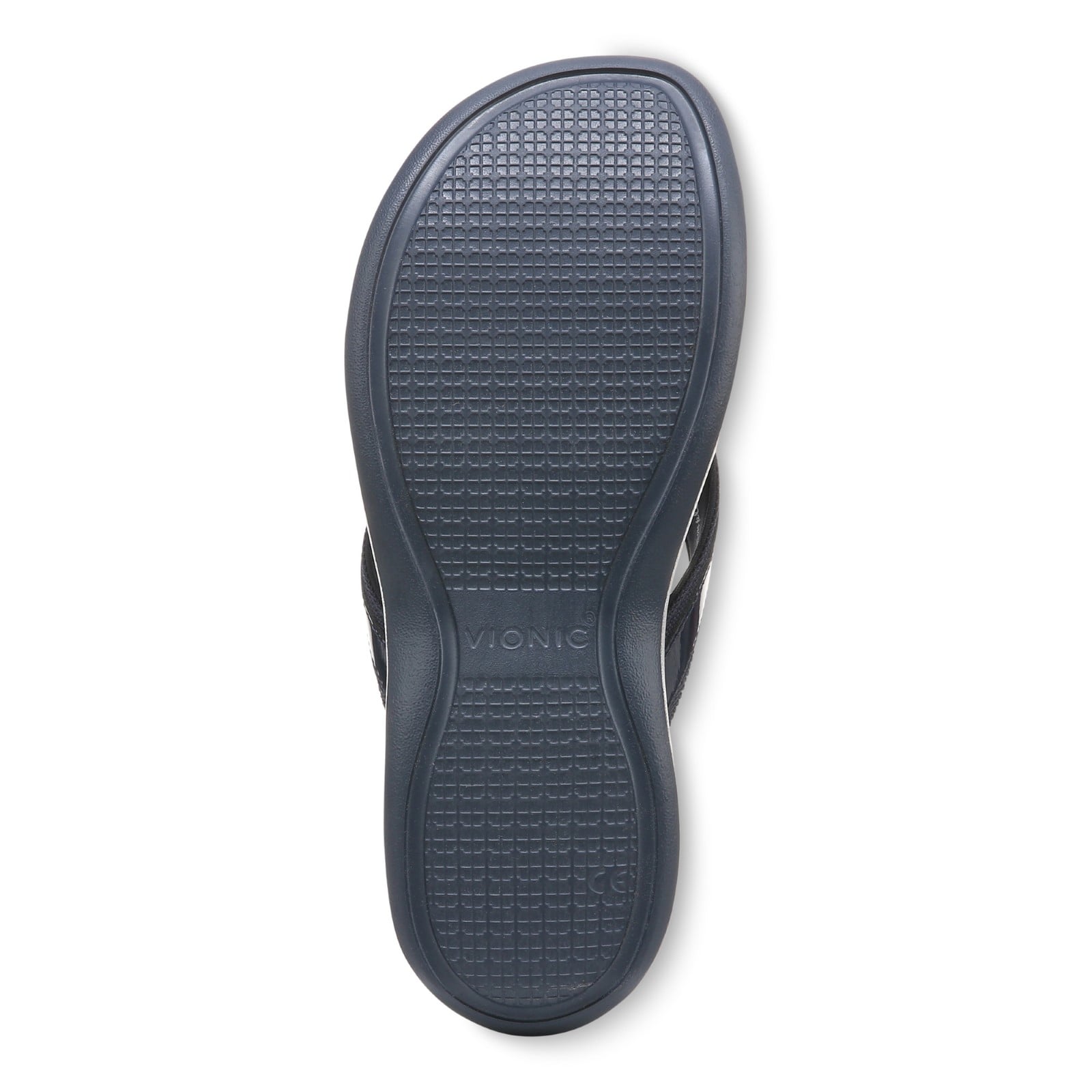 Vionic High Tide Ii Womens Thong Wedge - Navy - Bottom