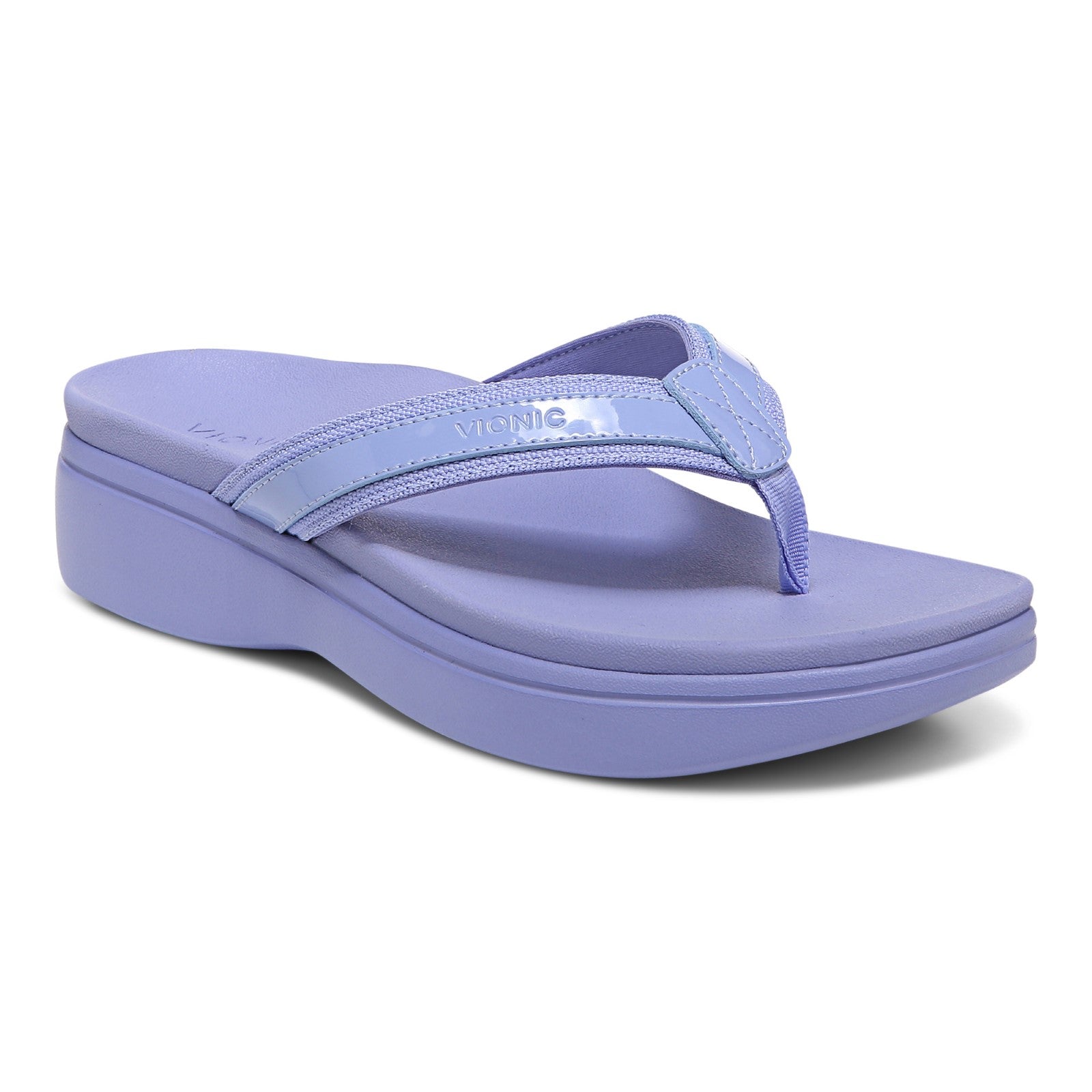 Vionic High Tide Ii Womens Thong Wedge - Dusty Lavender - Angle main
