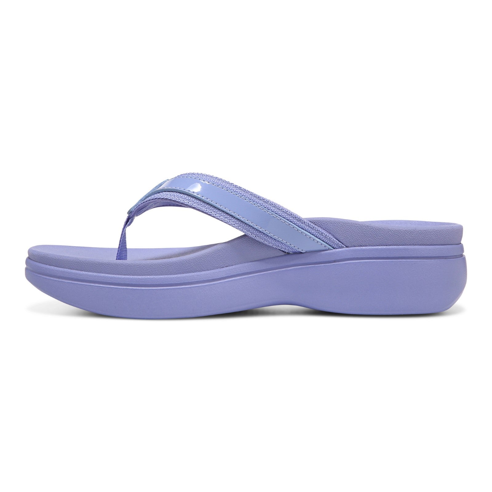 Vionic High Tide Ii Womens Thong Wedge - Dusty Lavender - Left Side