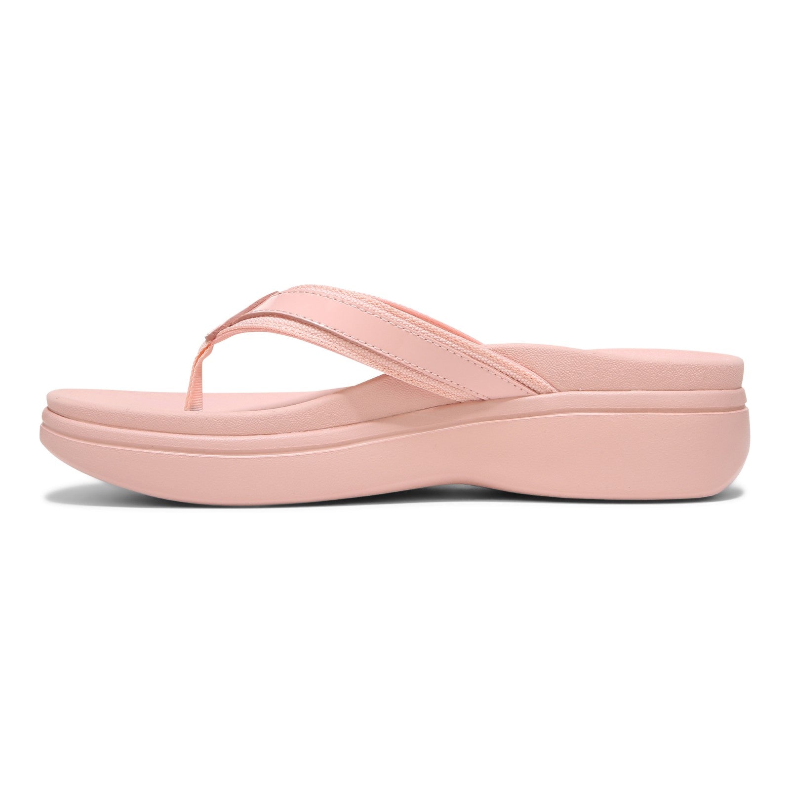 Vionic High Tide Ii Womens Thong Wedge - Roze - Left Side