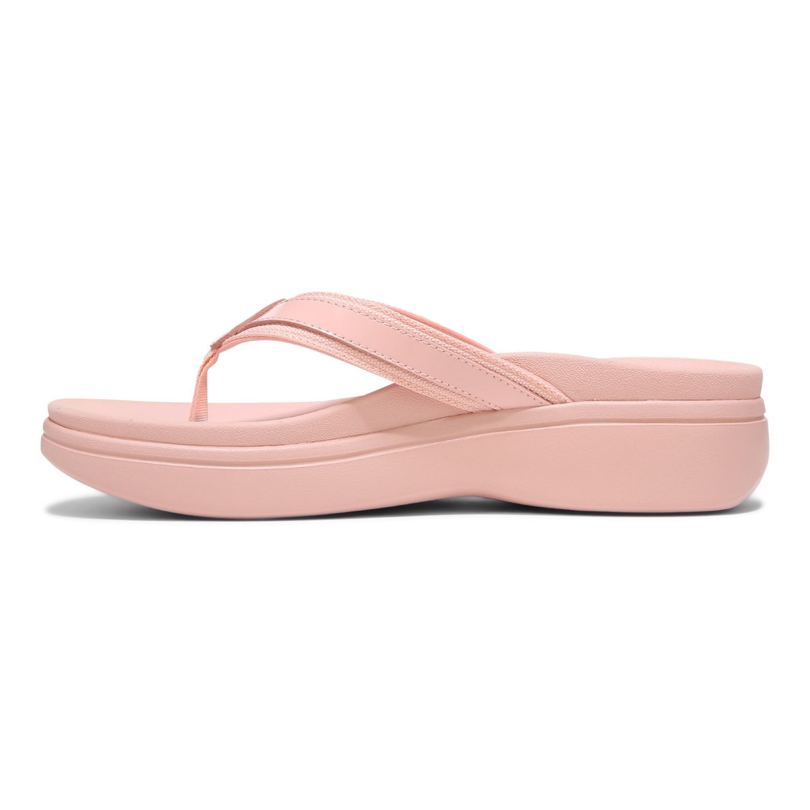 Vionic High Tide Ii Womens Thong Wedge - Roze - Left Side