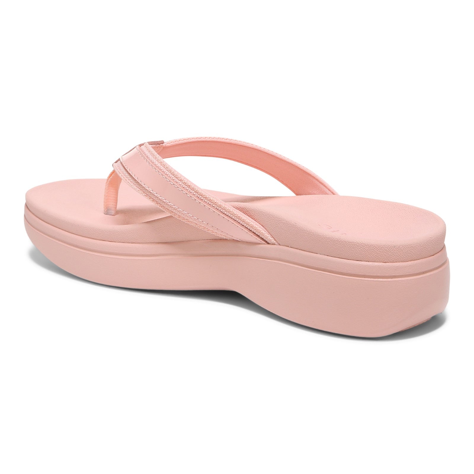 Vionic High Tide Ii Womens Thong Wedge - Roze - Back angle