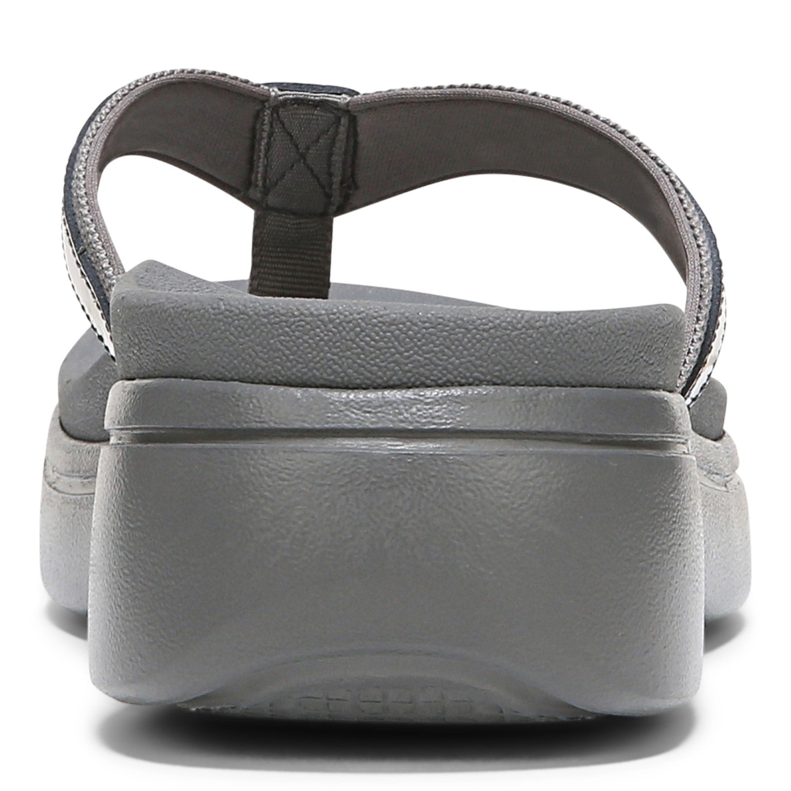 Vionic High Tide Ii Womens Thong Wedge - Pewter - Back