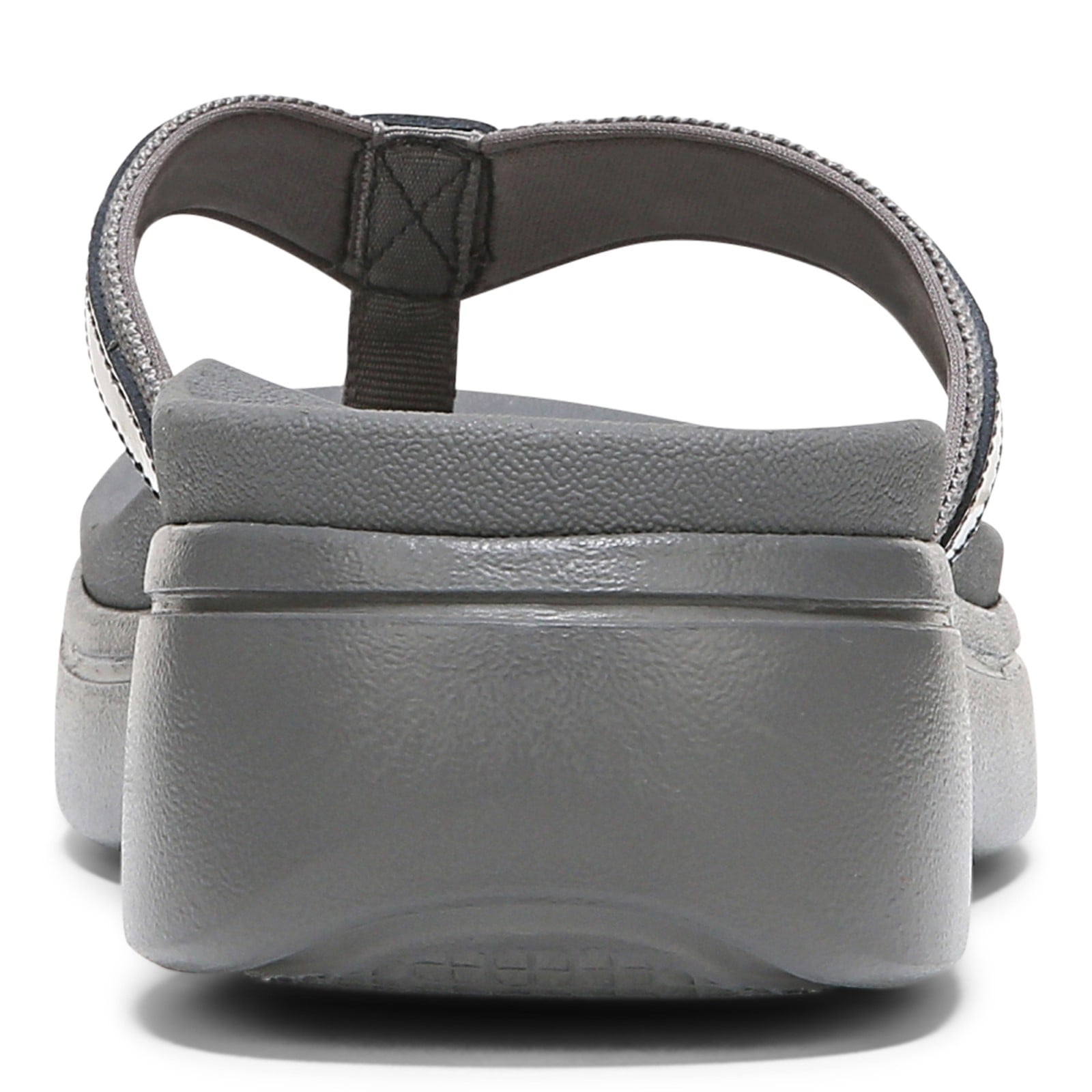 Vionic High Tide Ii Womens Thong Wedge - Pewter - Back