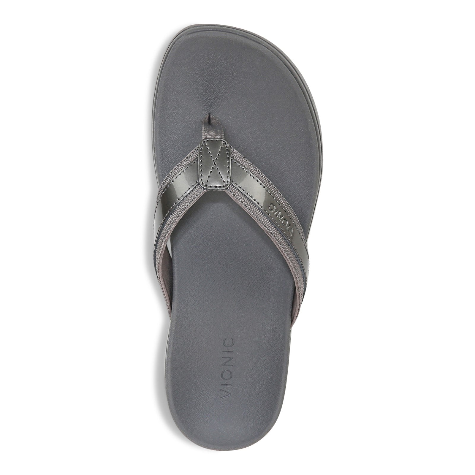 Vionic High Tide Ii Womens Thong Wedge - Pewter - Top