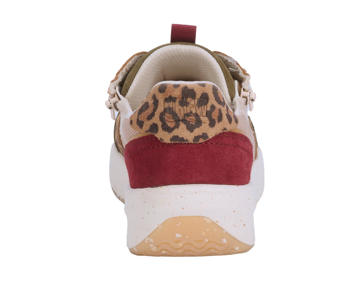 Drew Happy - Leopard Olive Combo - Back View
