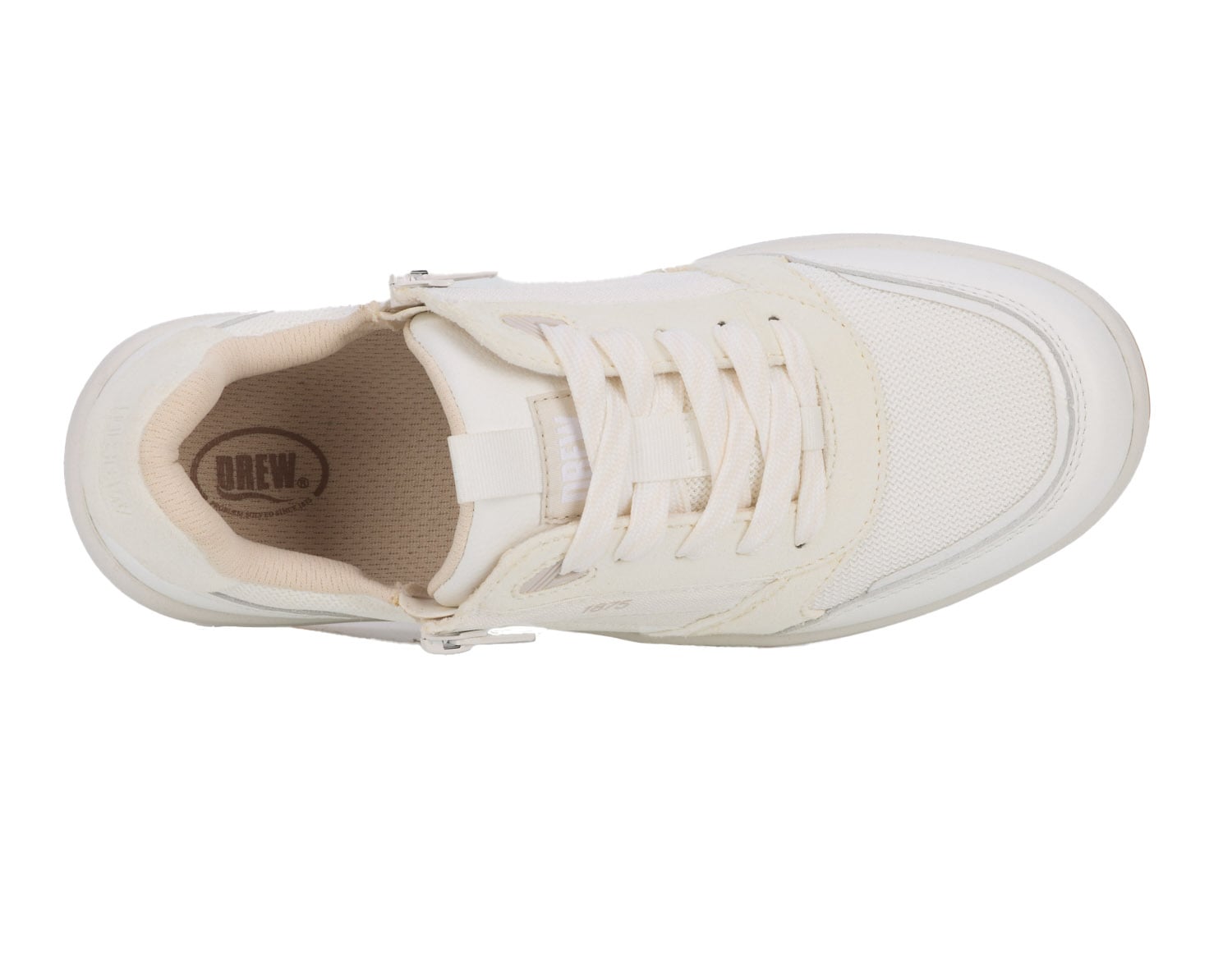 Drew Happy - White Combo - Sole View