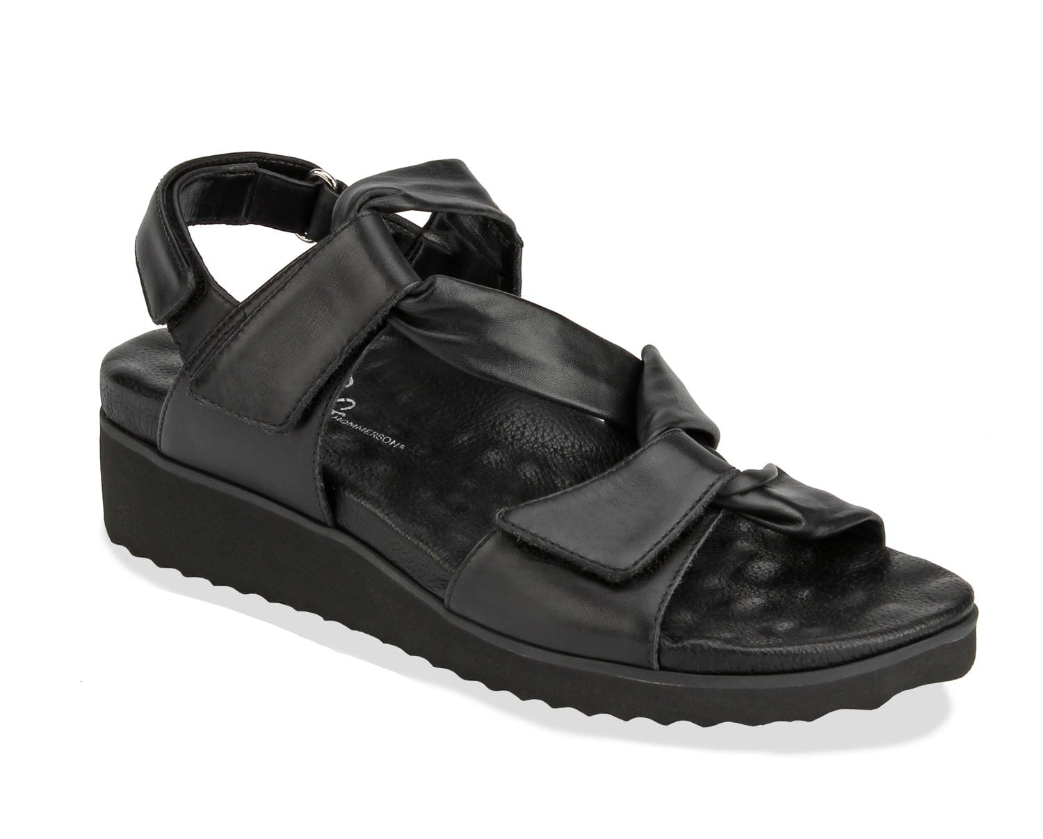 Ros Hommerson Hillary Women's Slide Sandal - Black Nappa Comfort Leather - Main View