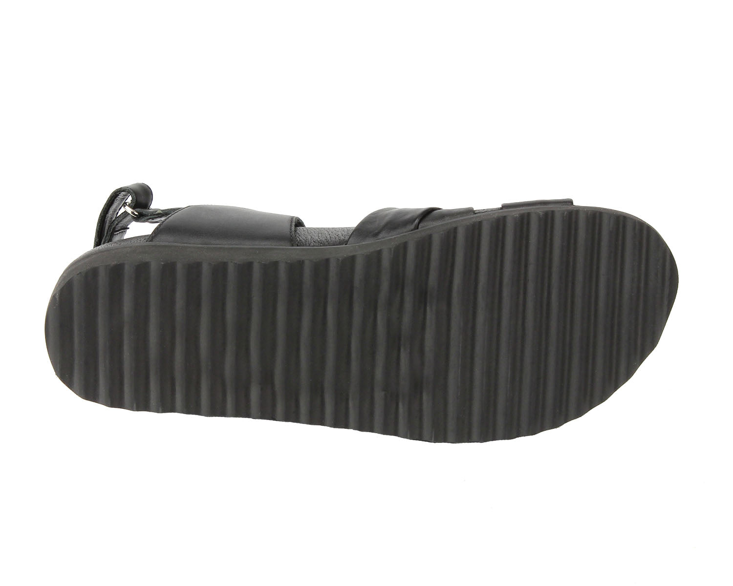 Ros Hommerson Hillary Women's Slide Sandal - Black Nappa Comfort Leather - Top View