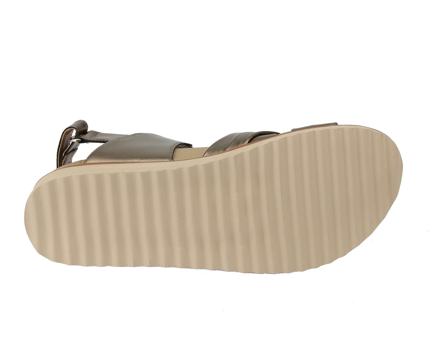 Ros Hommerson Hillary Women's Slide Sandal - Bronze Metallic Leather - Top View