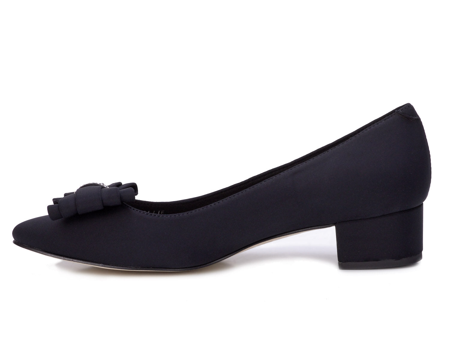 Ros Hommerson Hollie Women's Dress Pump - Black Micro Fabric - Inside View