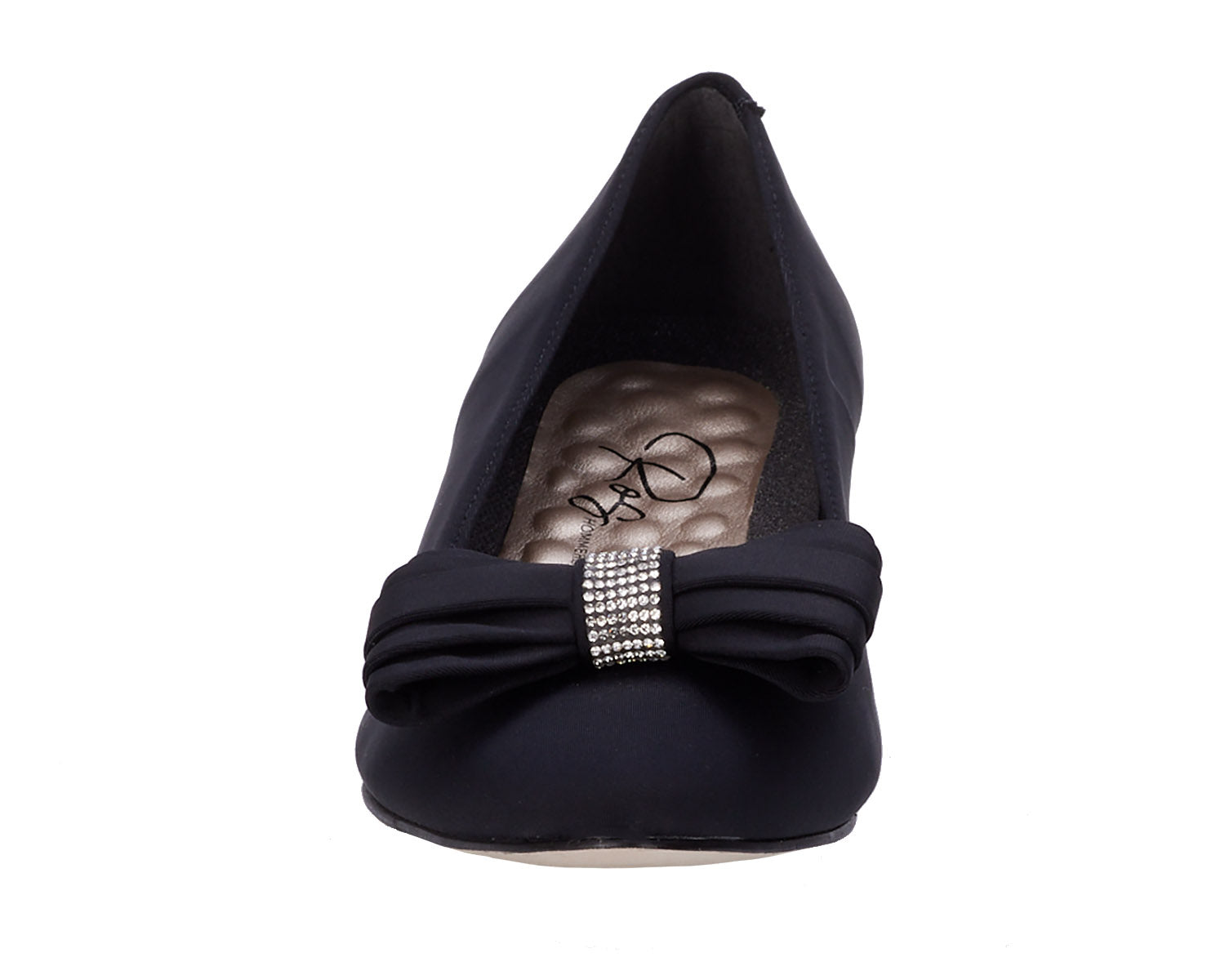 Ros Hommerson Hollie Women's Dress Pump - Black Micro Fabric - Front View