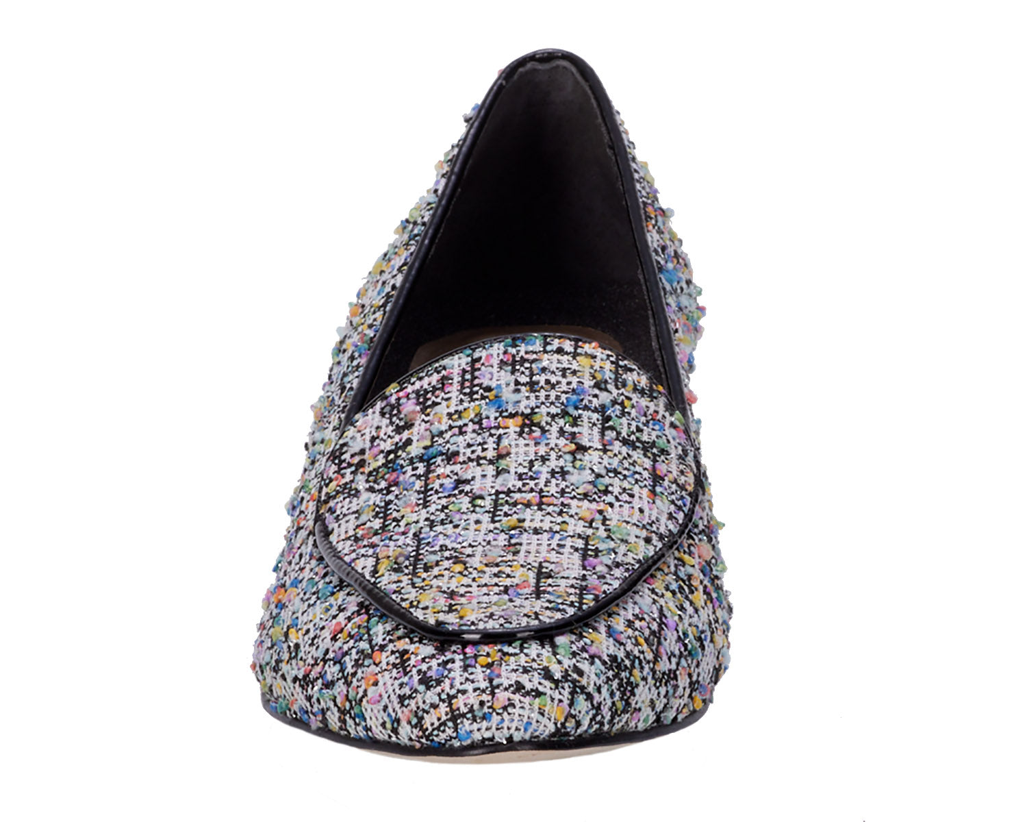Ros Hommerson Honey Women's Dress Shoe - Multi Boucle/Black Pat - Front View