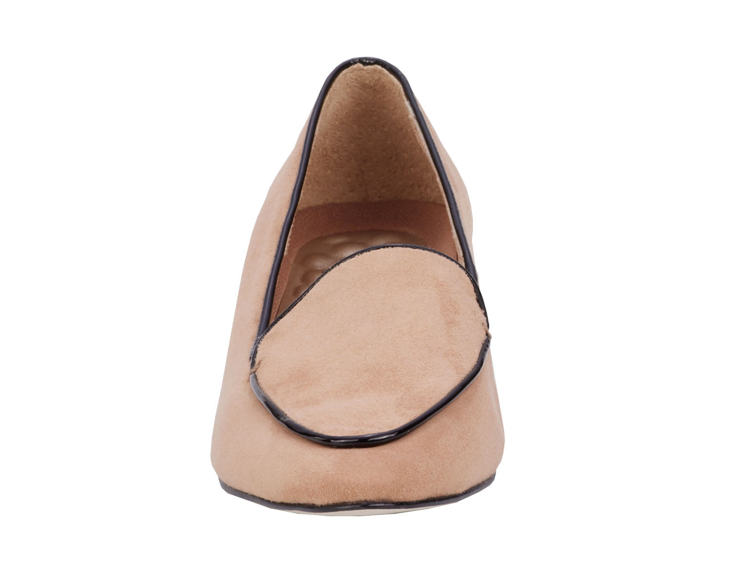 Ros Hommerson Honey Women's Dress Shoe - Nude Suede - Front View