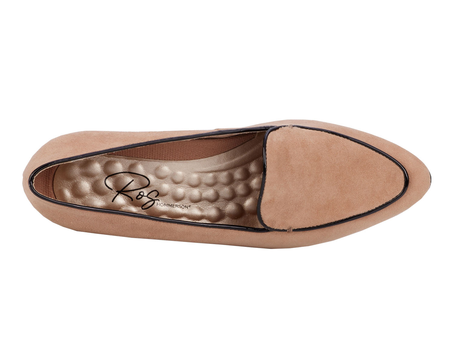 Ros Hommerson Honey Women's Dress Shoe - Nude Suede - Sole View