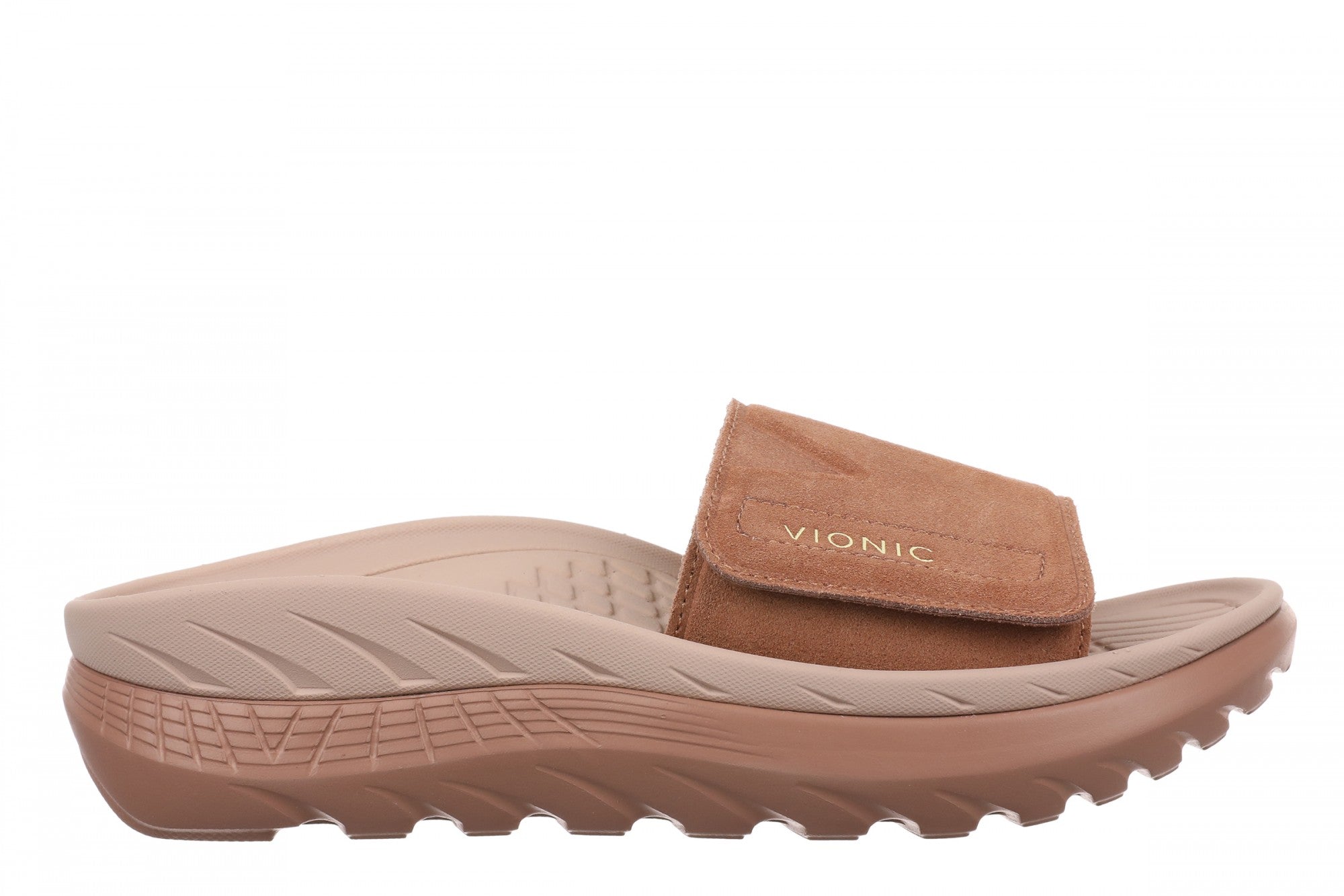 Vionic Rejuvenate Unisex Slide Recovery Sandals - Mocha Mousse - Lifestyle