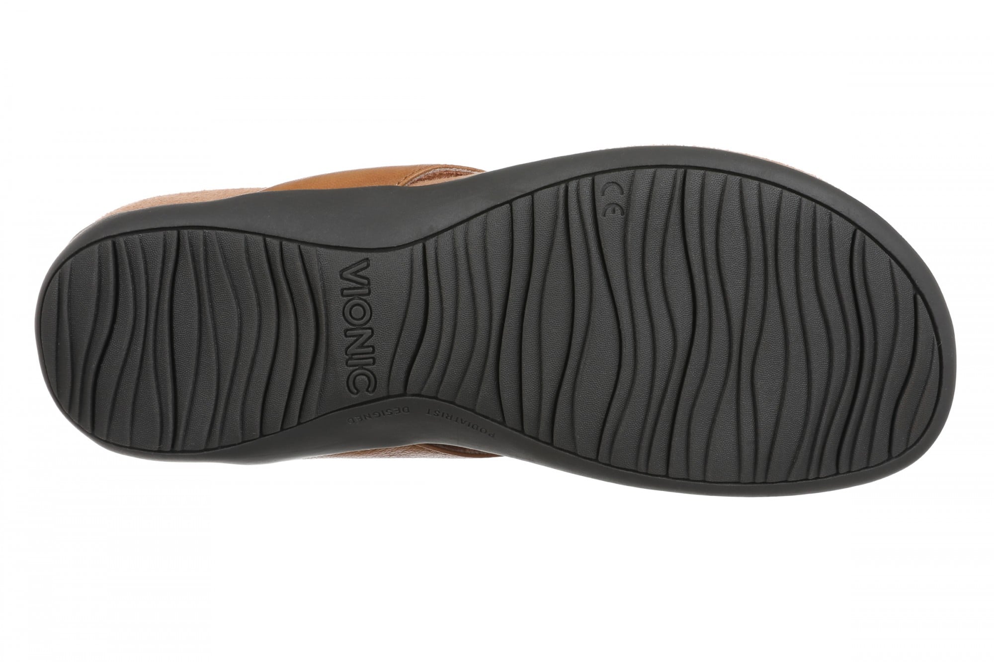 Vionic Bella - Women's Orthotic Thong Sandals - Light Brown - Bottom