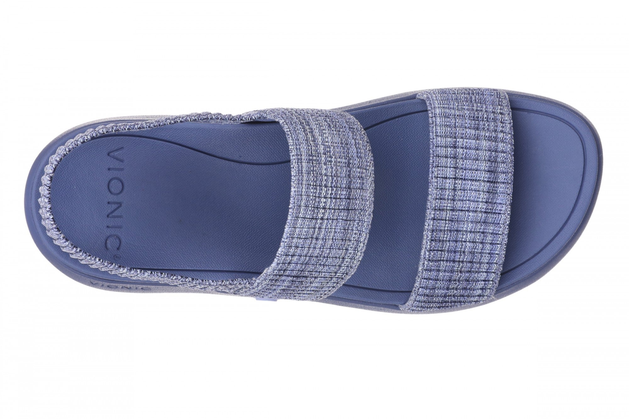 Vionic Sky Women's Arch Support Strappy Sandal - Marlin Blue - Top