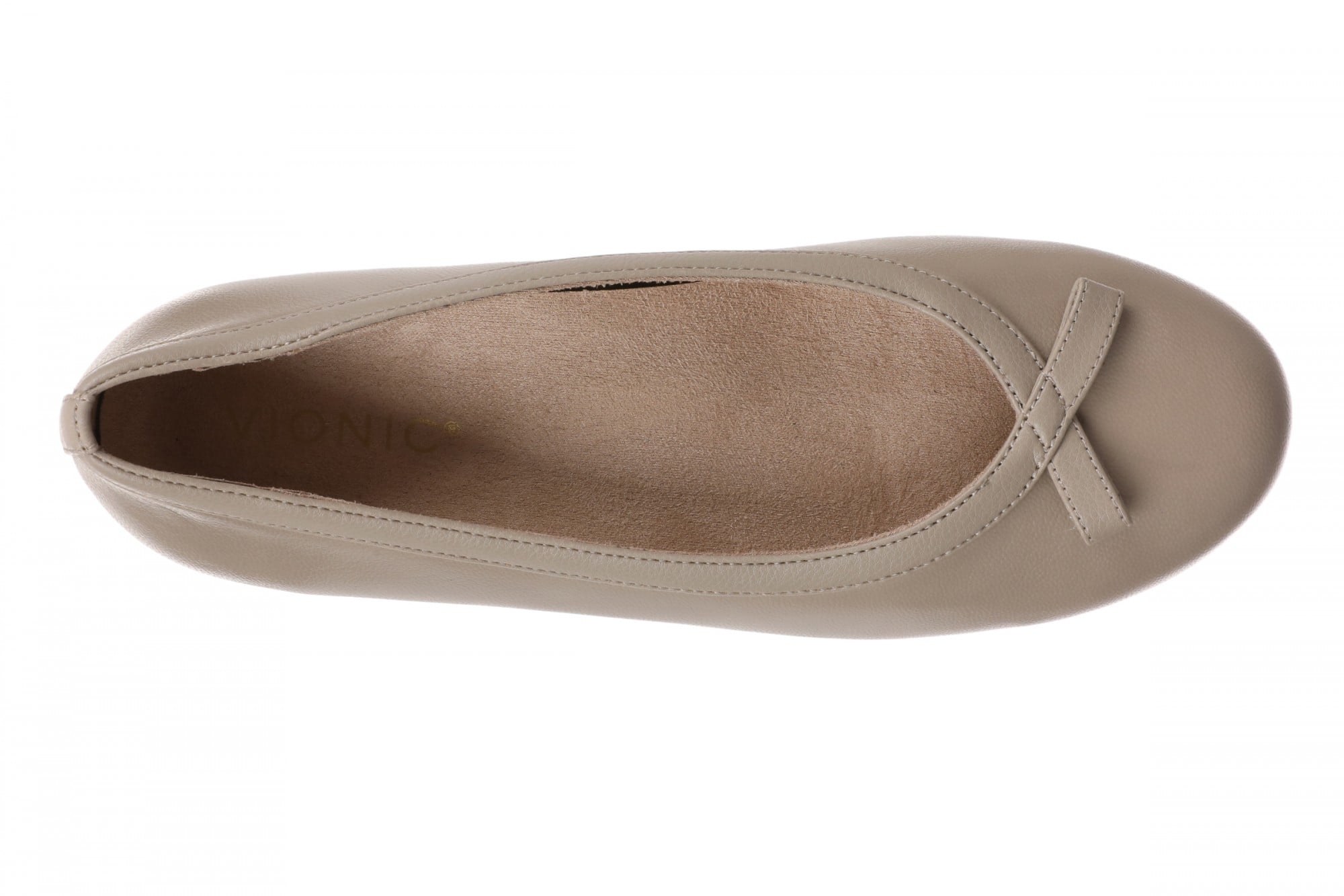 Vionic Sidney Flats for Women - Stylish Ballet Flats with Arch Support - Cobblestone - Top