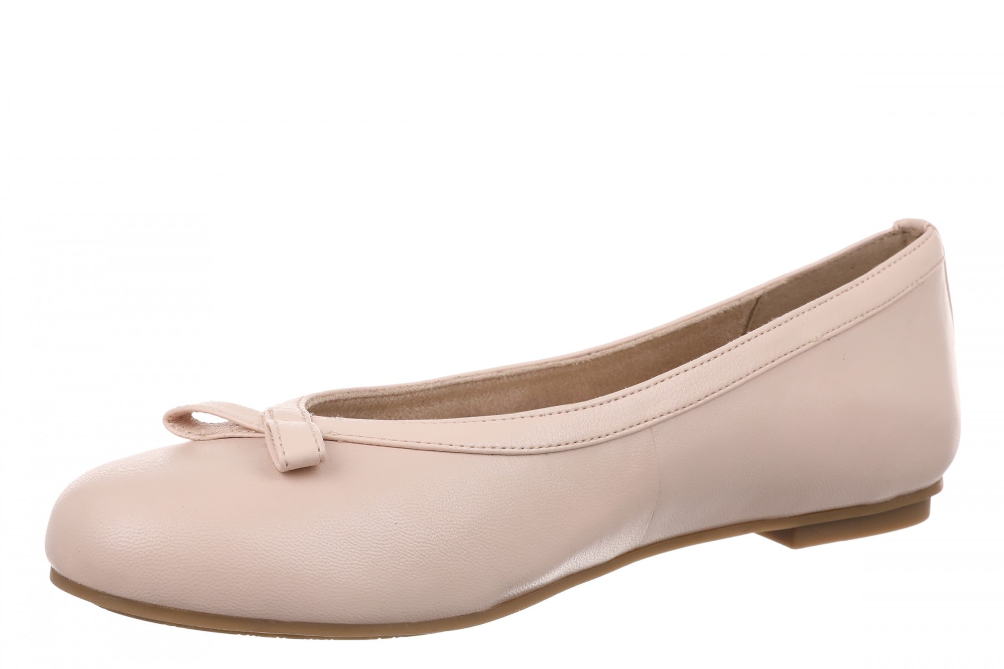 Vionic Sidney Flats for Women - Stylish Ballet Flats with Arch Support - Cameo Rose - Left angle