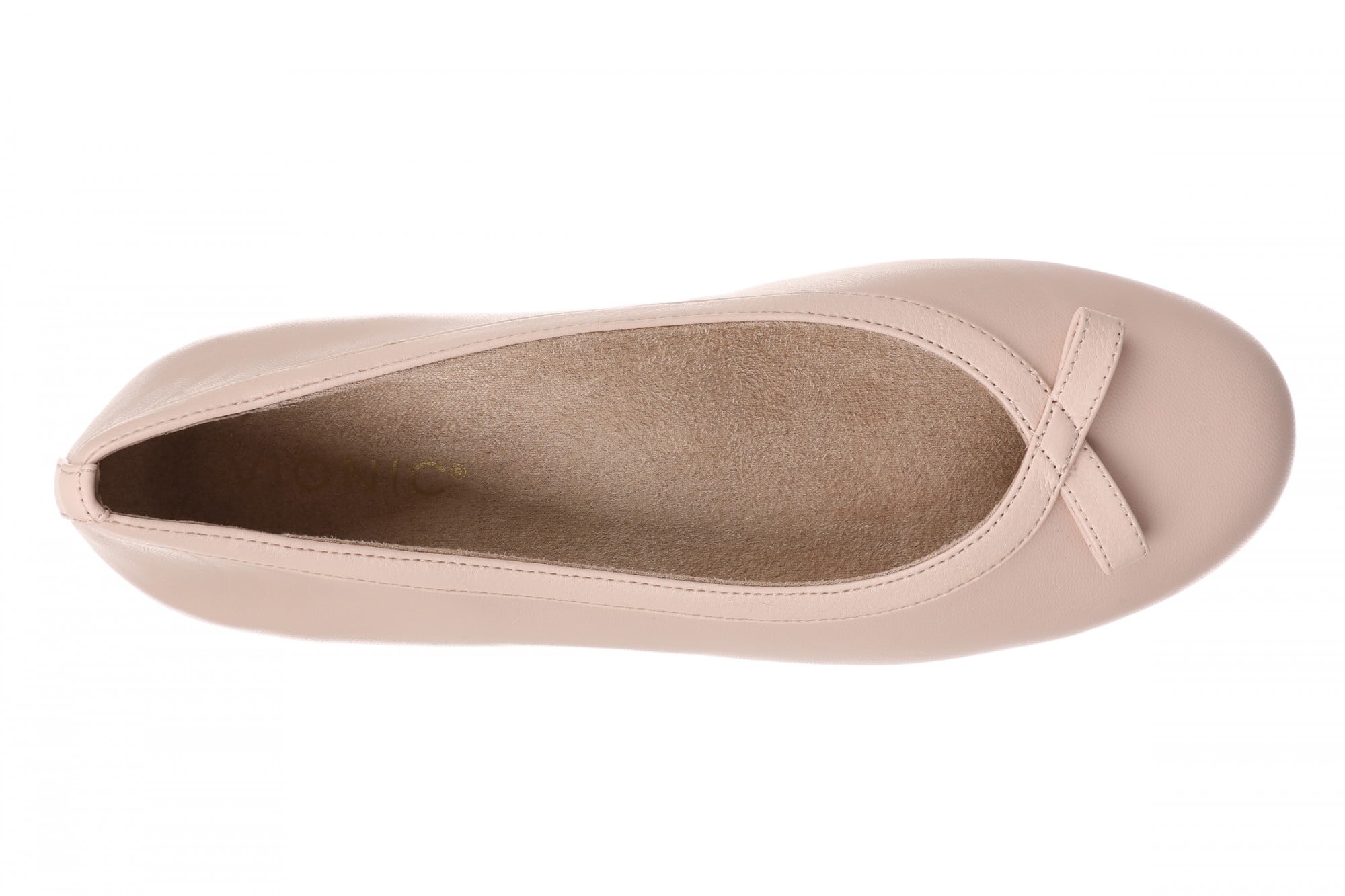 Vionic Sidney Flats for Women - Stylish Ballet Flats with Arch Support - Cameo Rose - Top