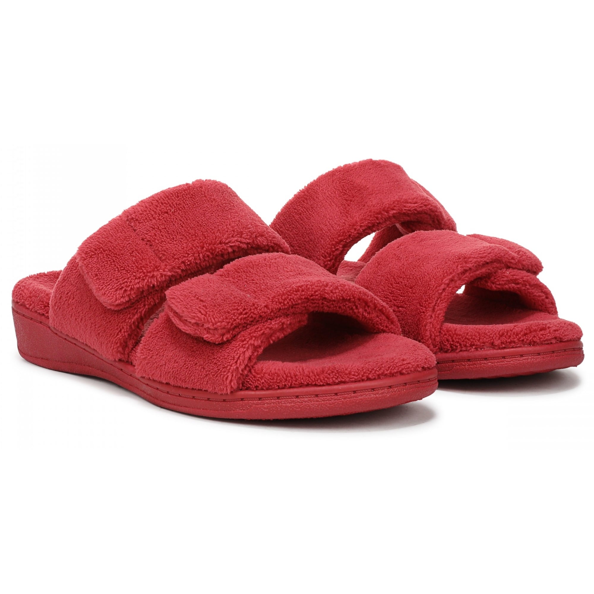 Vionic Dessie Women's Slippers - Scarlet Red - Pair