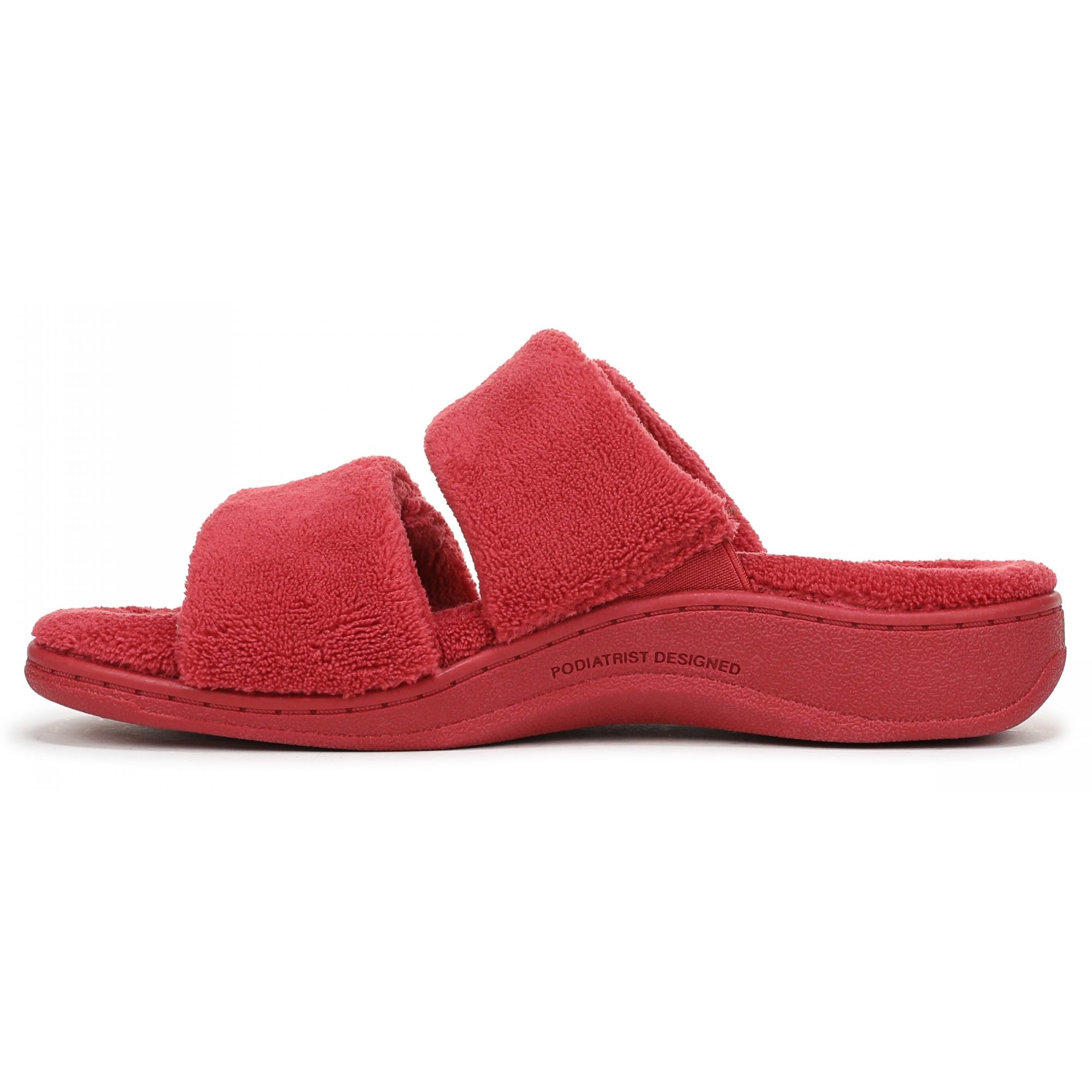 Vionic Dessie Women's Slippers - Scarlet Red - Side