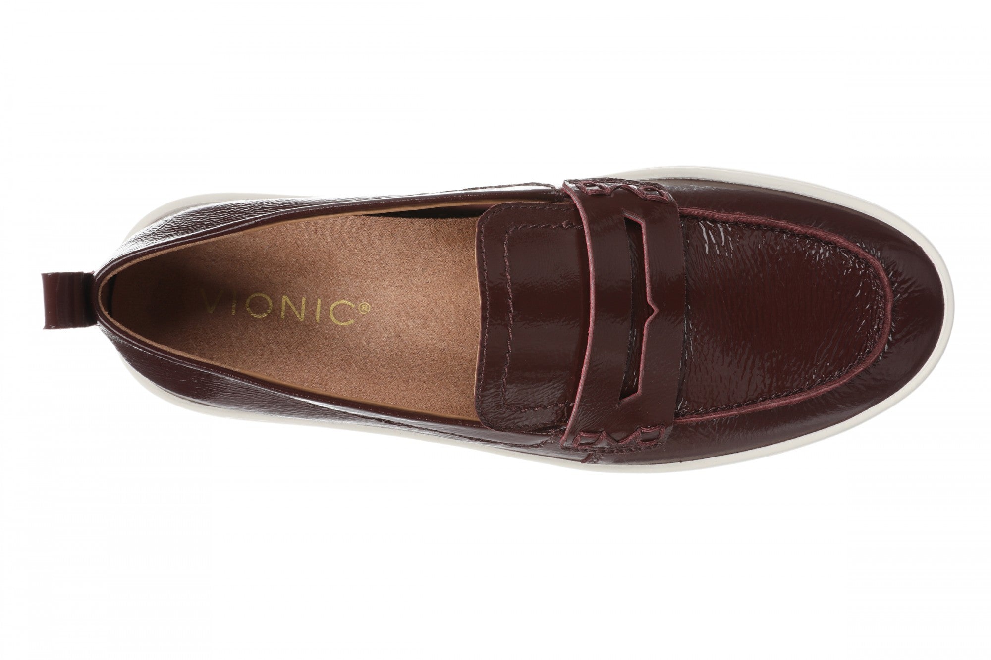 Vionic Uptown Women's Arch Support Slip On Loafer - More Colors - Redwood Wine - Top
