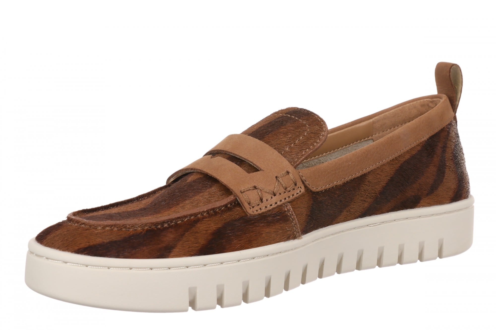 Vionic Uptown Women's Slip-On Loafer Moc Casual Shoes - Brown Multi - Left angle