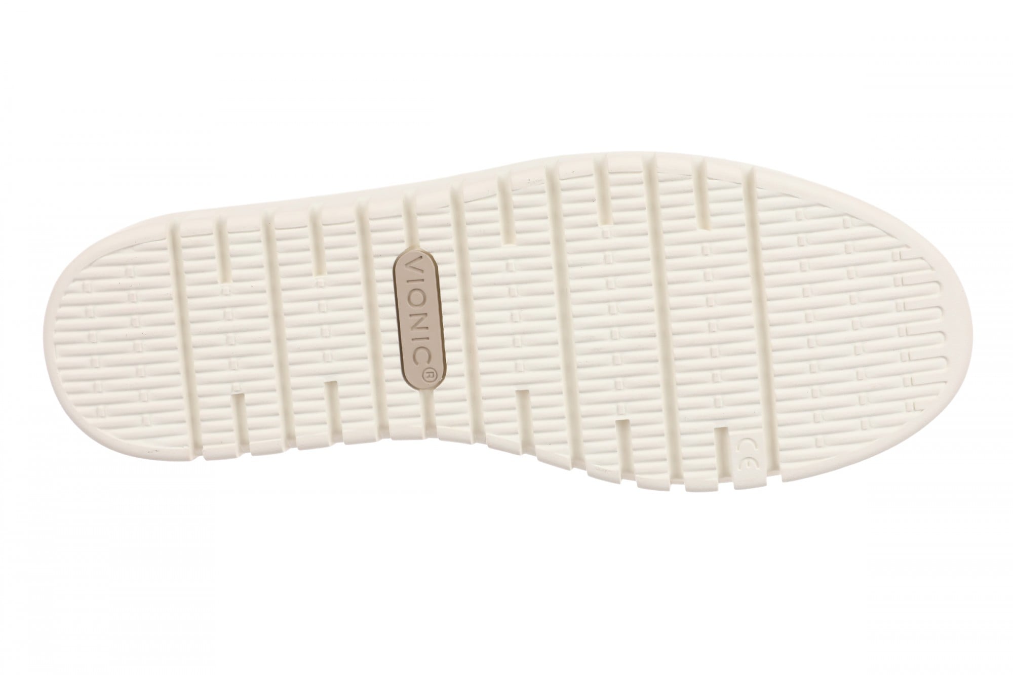 Vionic Uptown Resort Women's Slip-On Loafer Moc Casual Shoes - Cream Leather - Bottom
