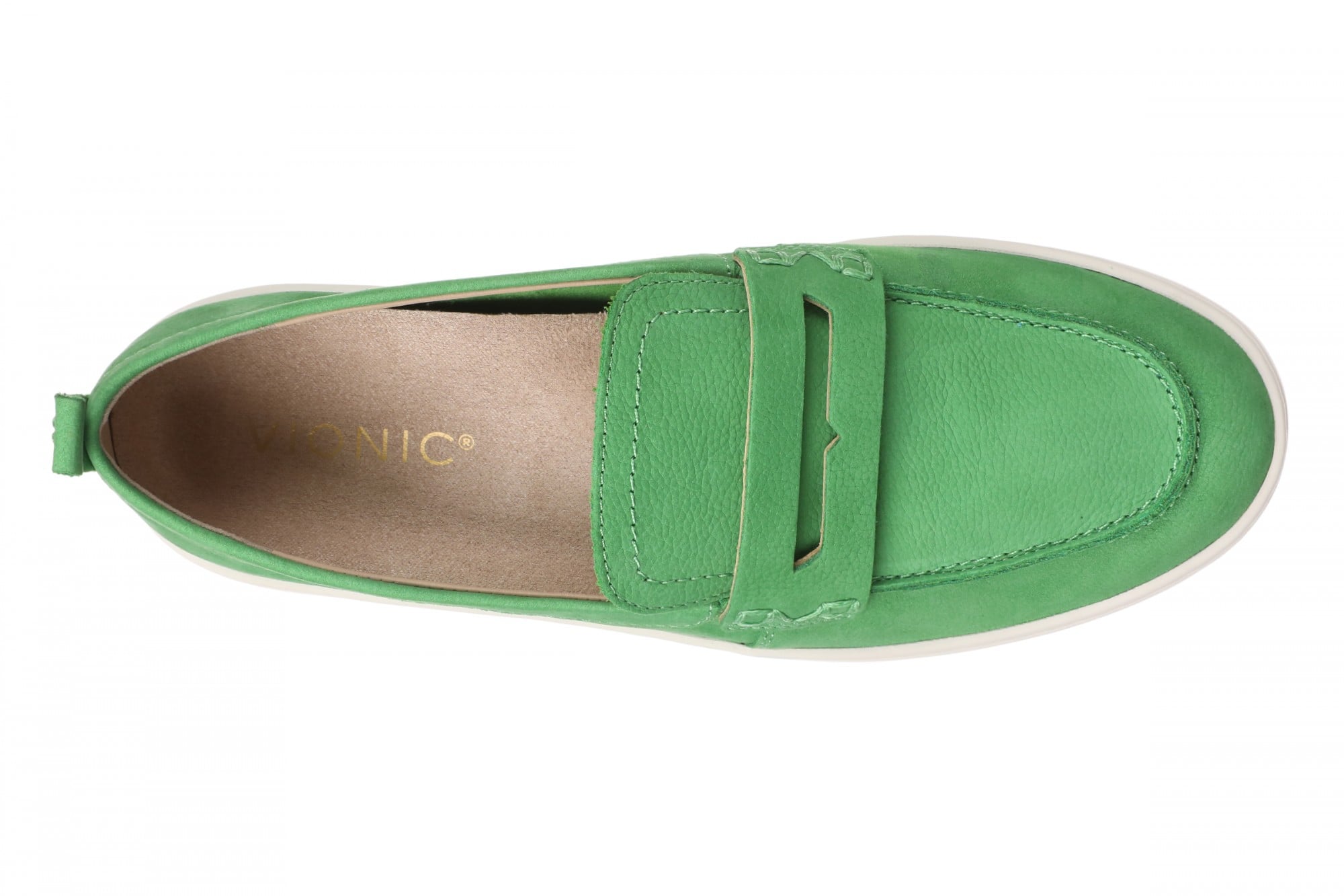 Vionic Uptown Resort Women's Slip-On Loafer Moc Casual Shoes - Classic Green - Top