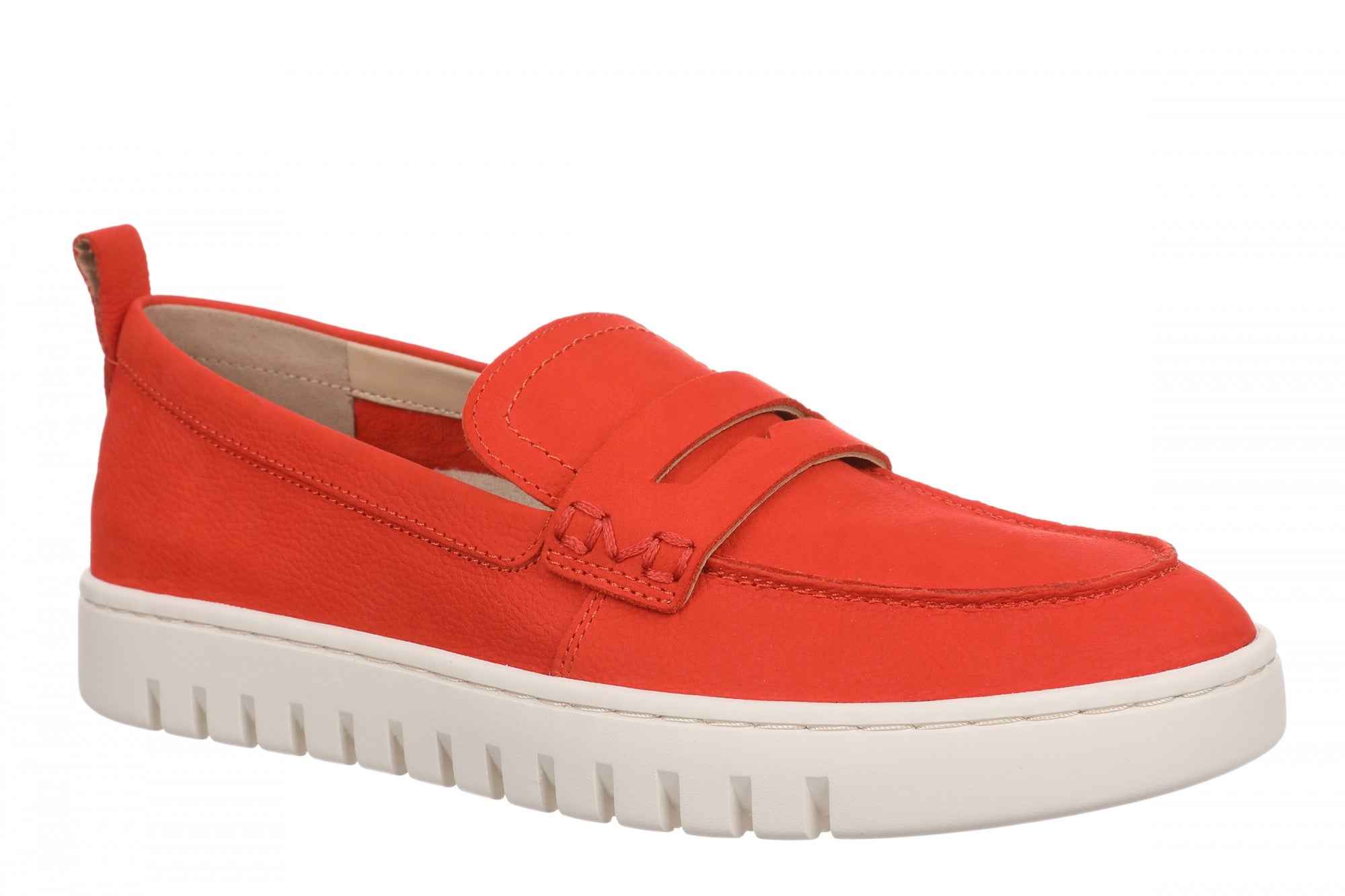Vionic Uptown Resort Women's Slip-On Loafer Moc Casual Shoes in Cherry Tomato